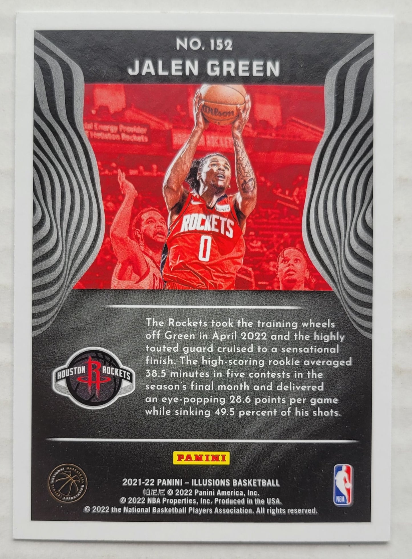 Jalen Green - 2021-22 Panini Illusions #152 RC