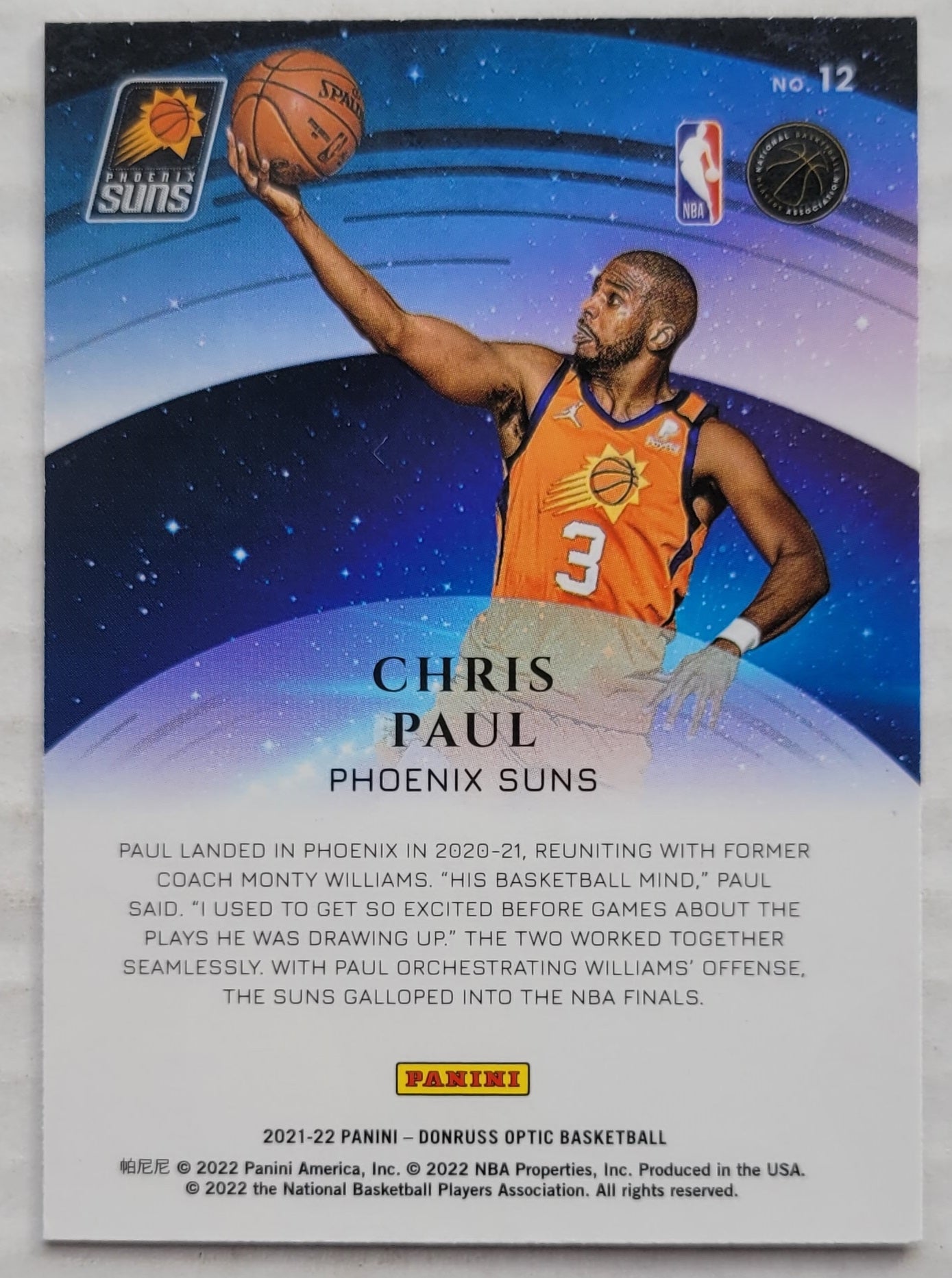 Chris Paul - 2021-22 Donruss Optic Star Gazing #12