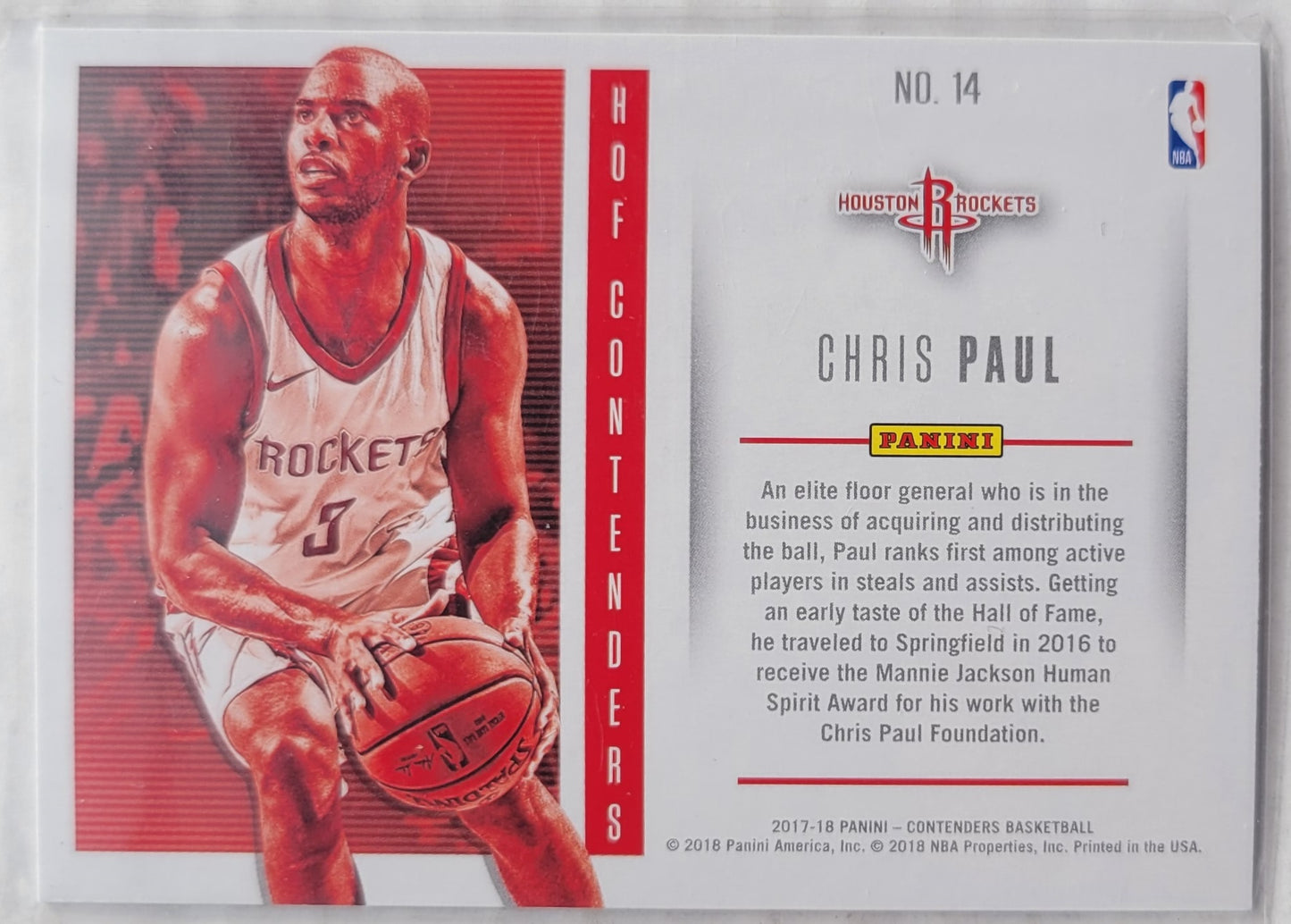 Chris Paul - 2017-18 Panini Contenders Hall of Fame Contenders #14