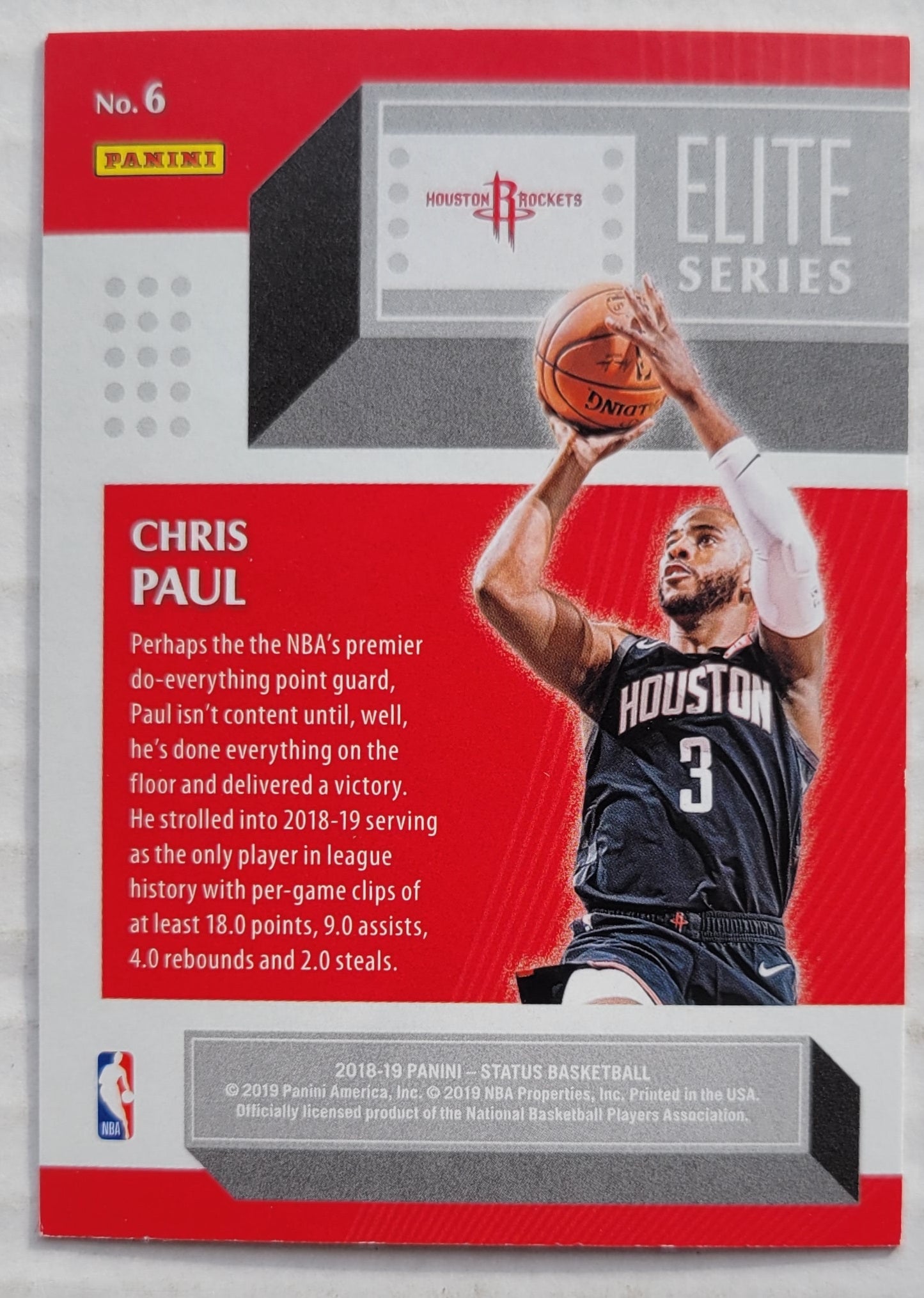 Chris Paul - 2018-19 Panini Status Elite Series Orange #6