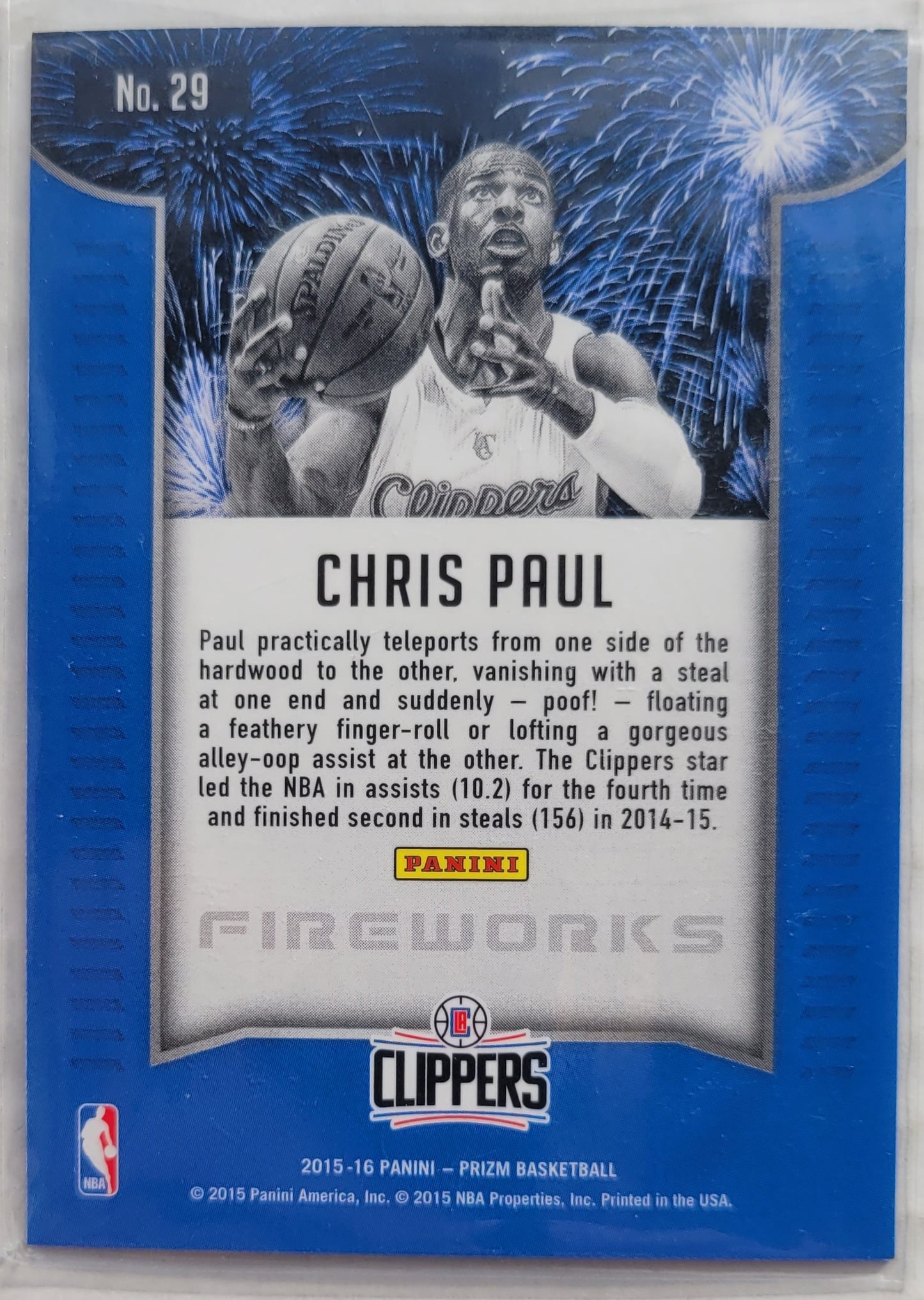 Chris Paul - 2015-16 Panini Prizm Fireworks #29