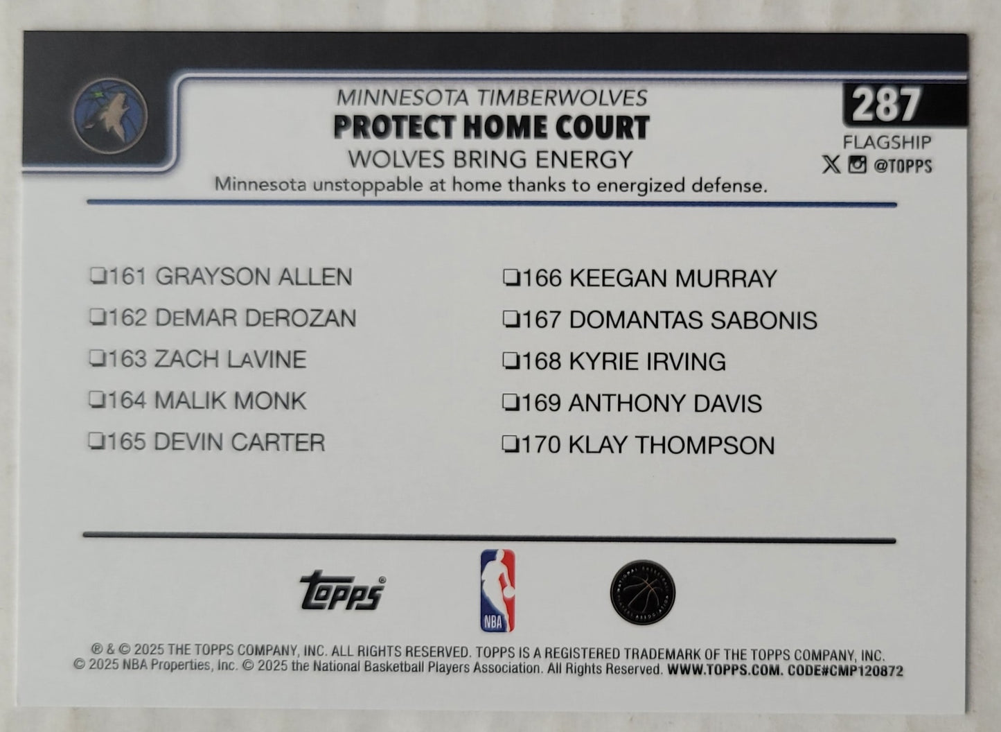 Anthony Edwards - 2025-26 Topps #287