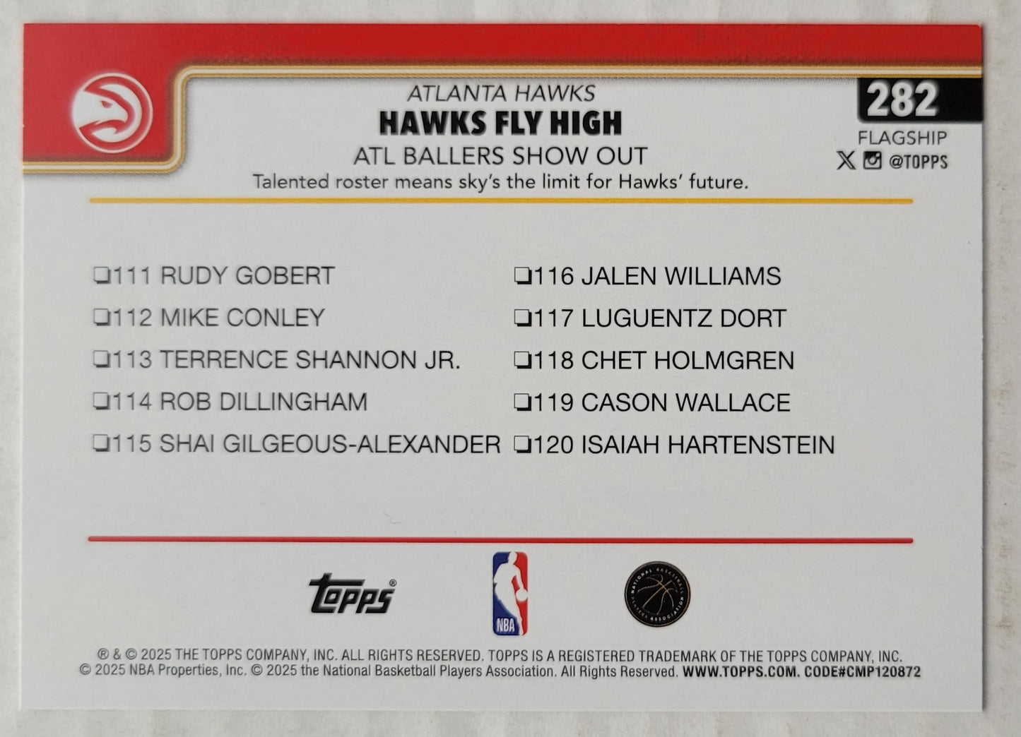 Trae Young / Zaccharie Risacher - 2025-26 Topps #282