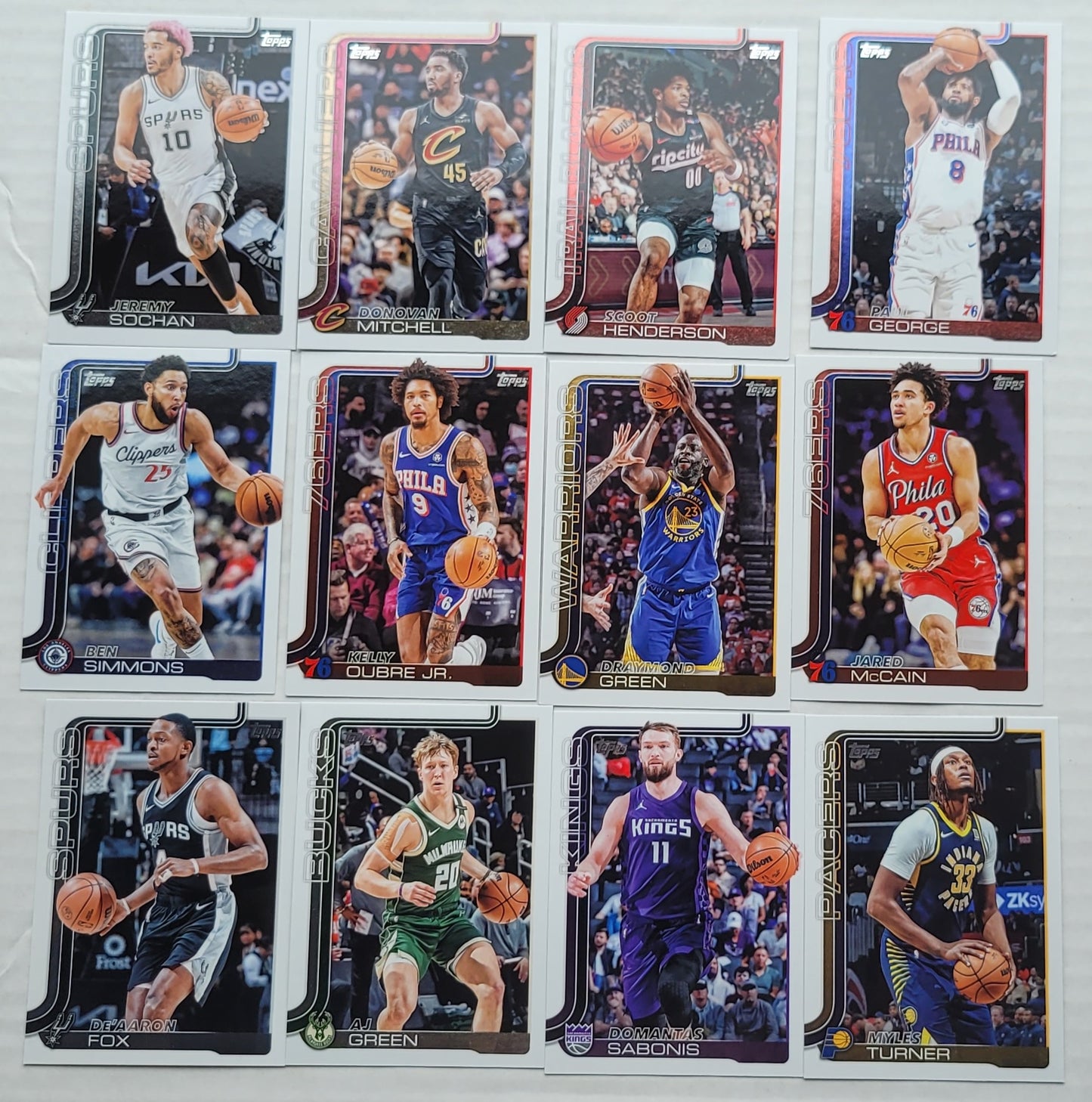 2025-26 Topps - Lot de 12 cartes (6)