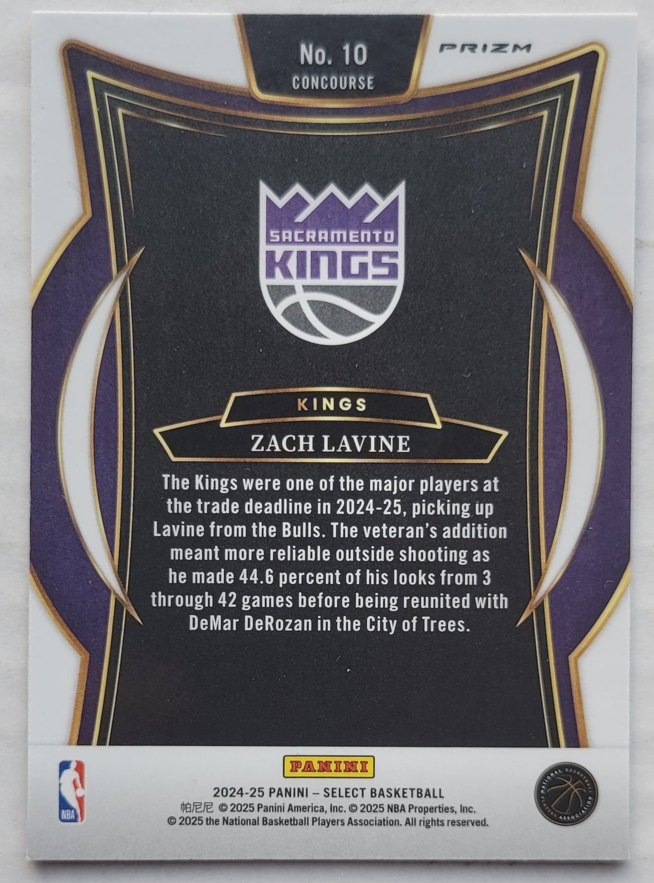 Zach LaVine - 2024-25 Select Red Cracked Ice Prizms #10