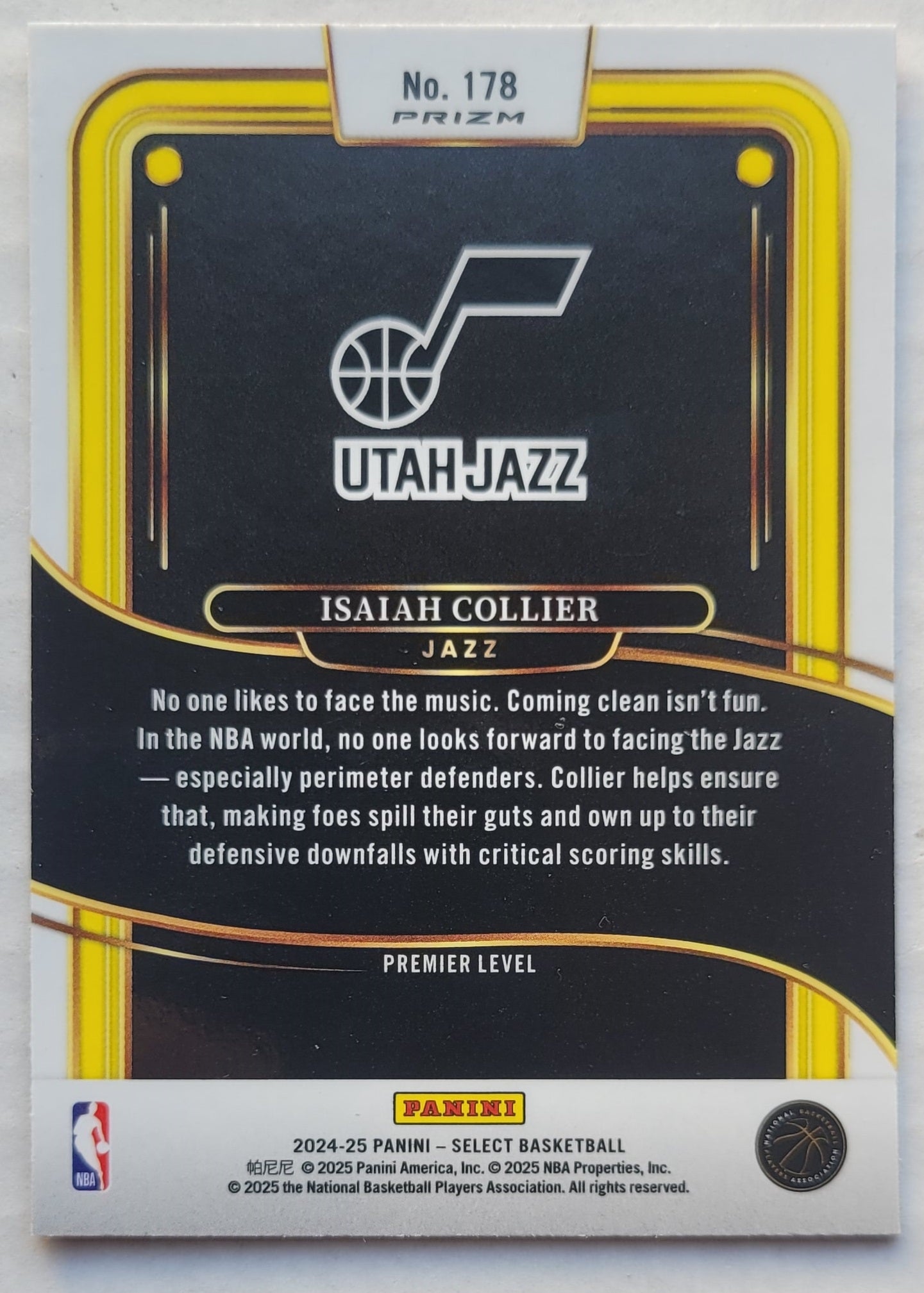 Isaiah Collier - 2024-25 Select Red Cracked Ice Prizms #178 RC