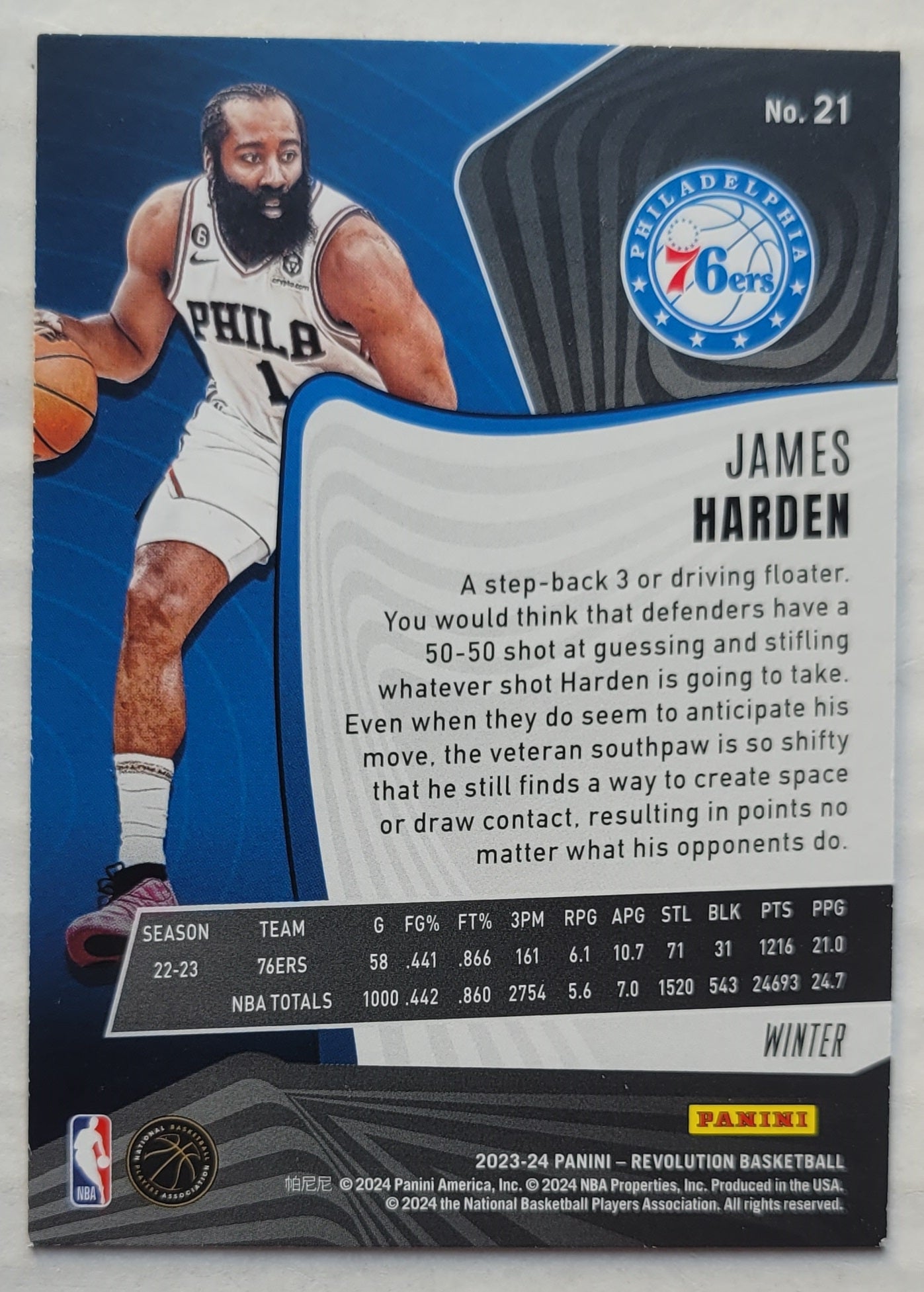 James Harden - 2023-24 Panini Revolution Winter #21