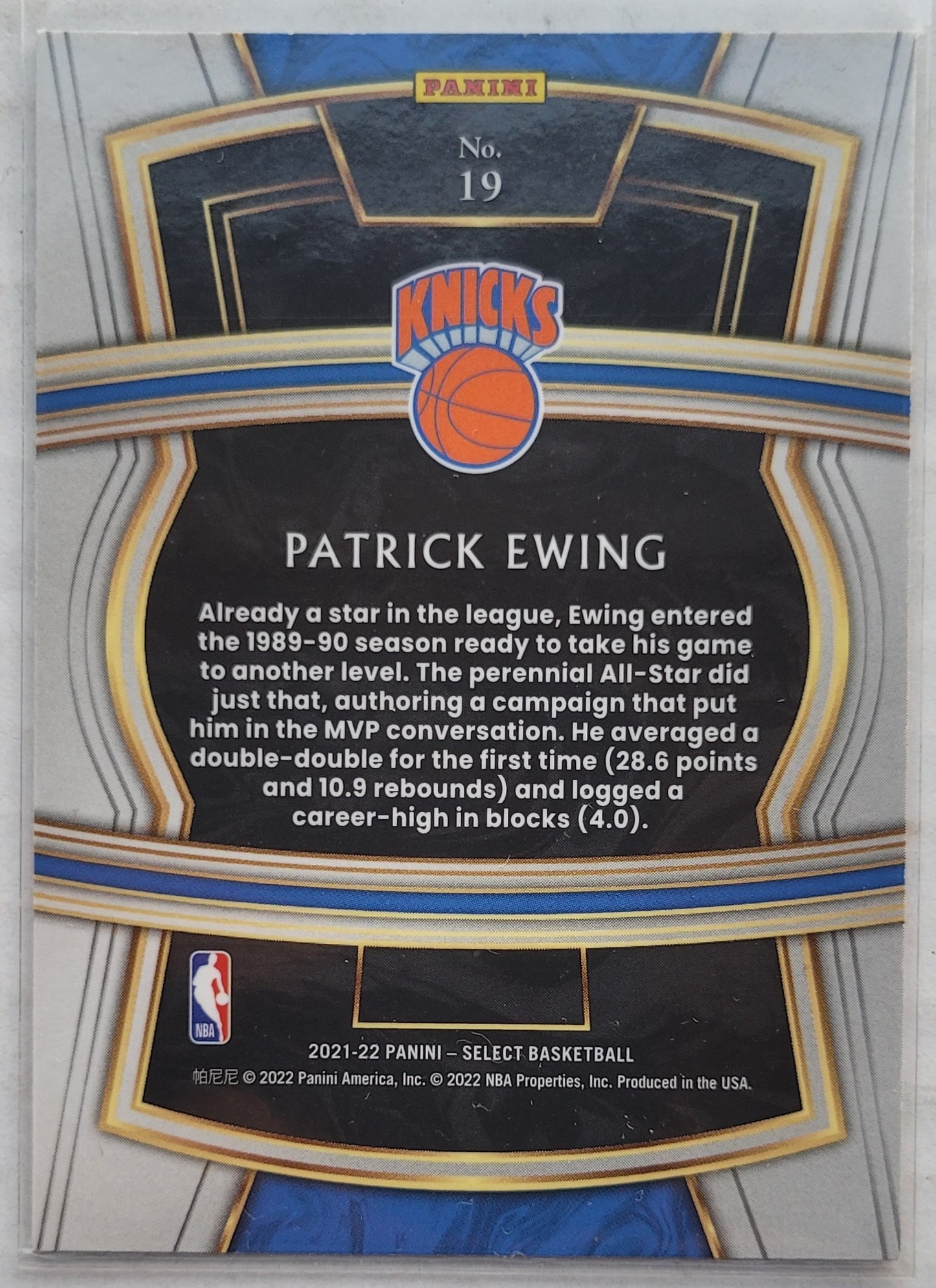 Patrick Ewing - 2021-22 Select Company #19