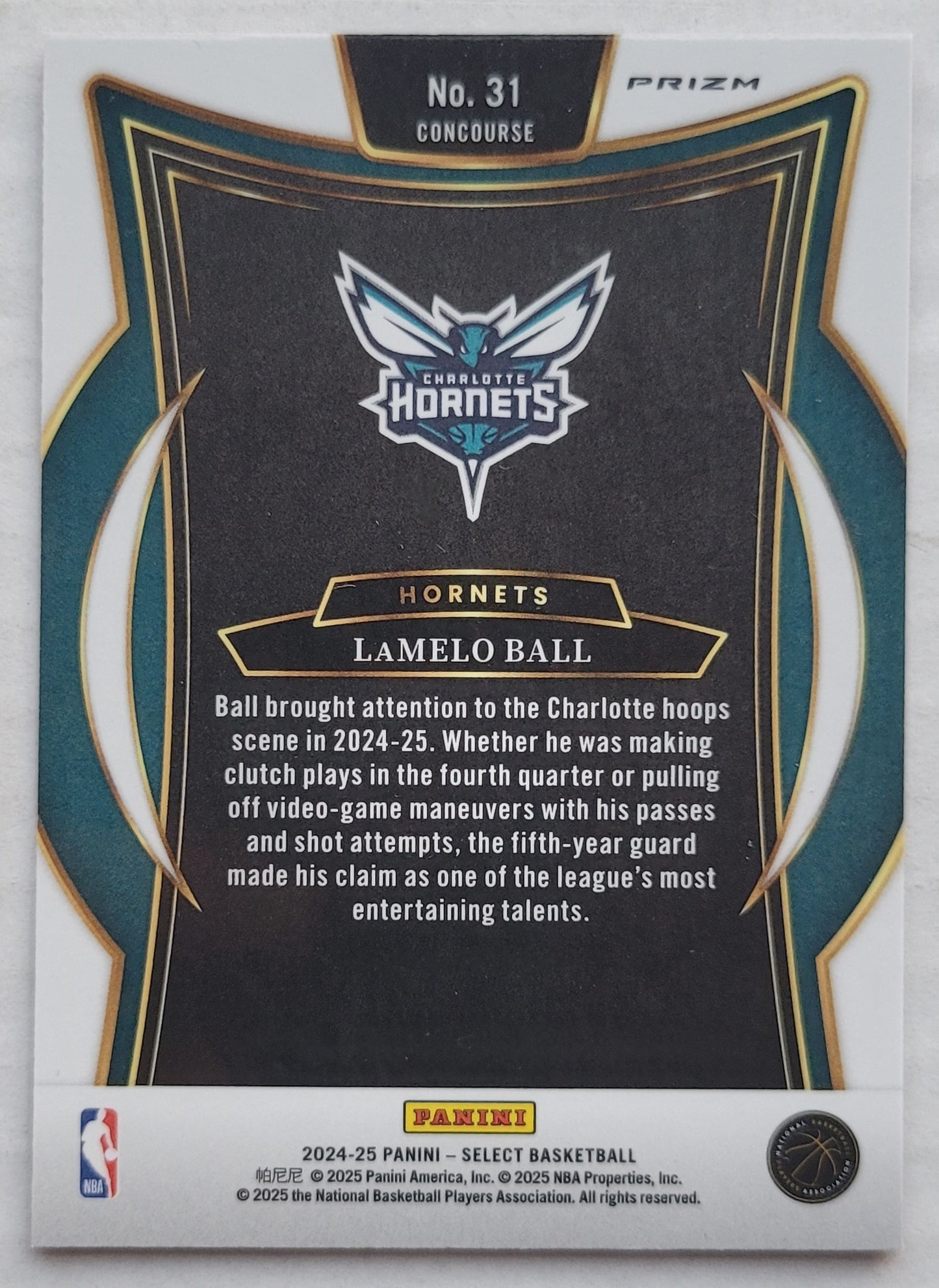 LaMelo Ball - 2024-25 Select Red Cracked Ice Prizms #31