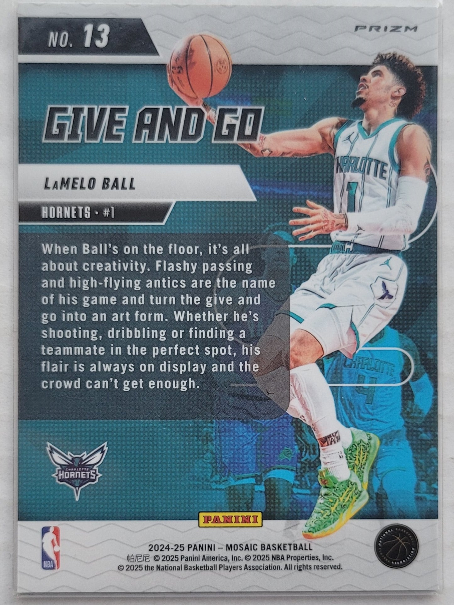 LaMelo Ball - 2024-25 Panini Mosaic Give and Go Mosaic #13