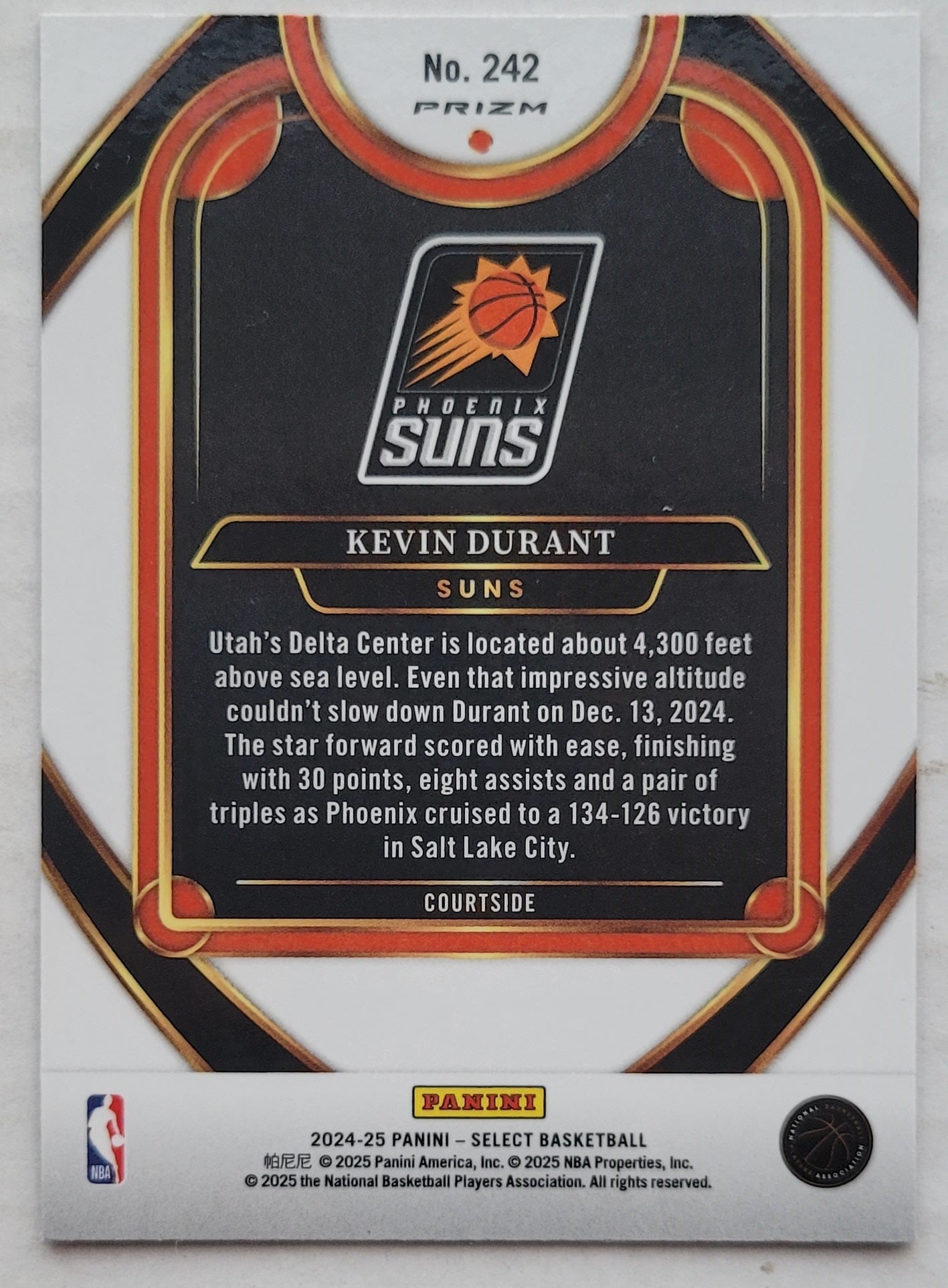 Kevin Durant - 2024-25 Select Blue Prizms #242