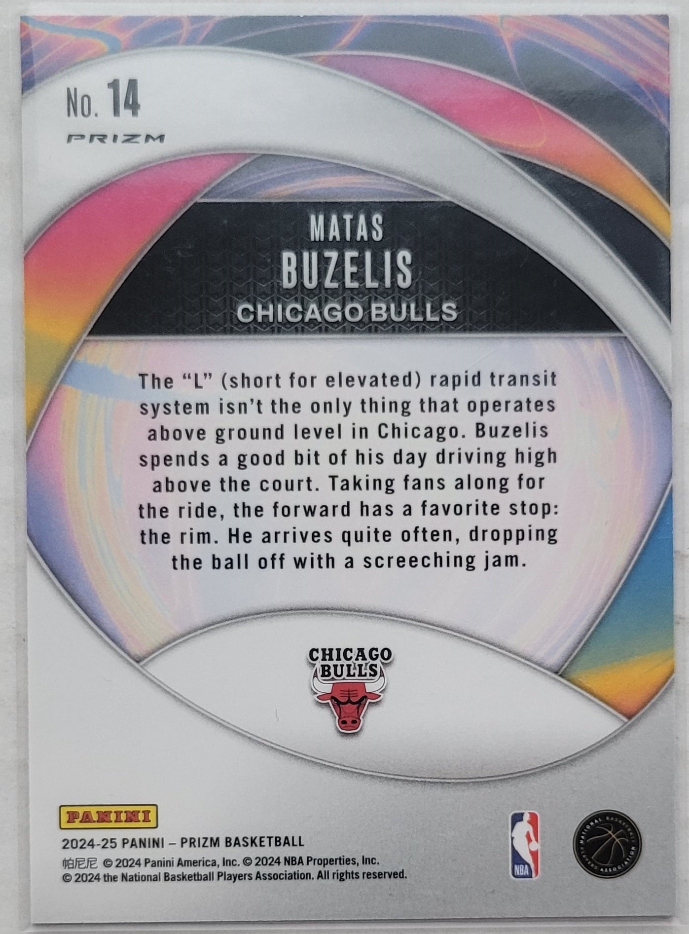 Matas Buzelis - 2024-25 Panini Prizm Instant Impact Prizms Green #14