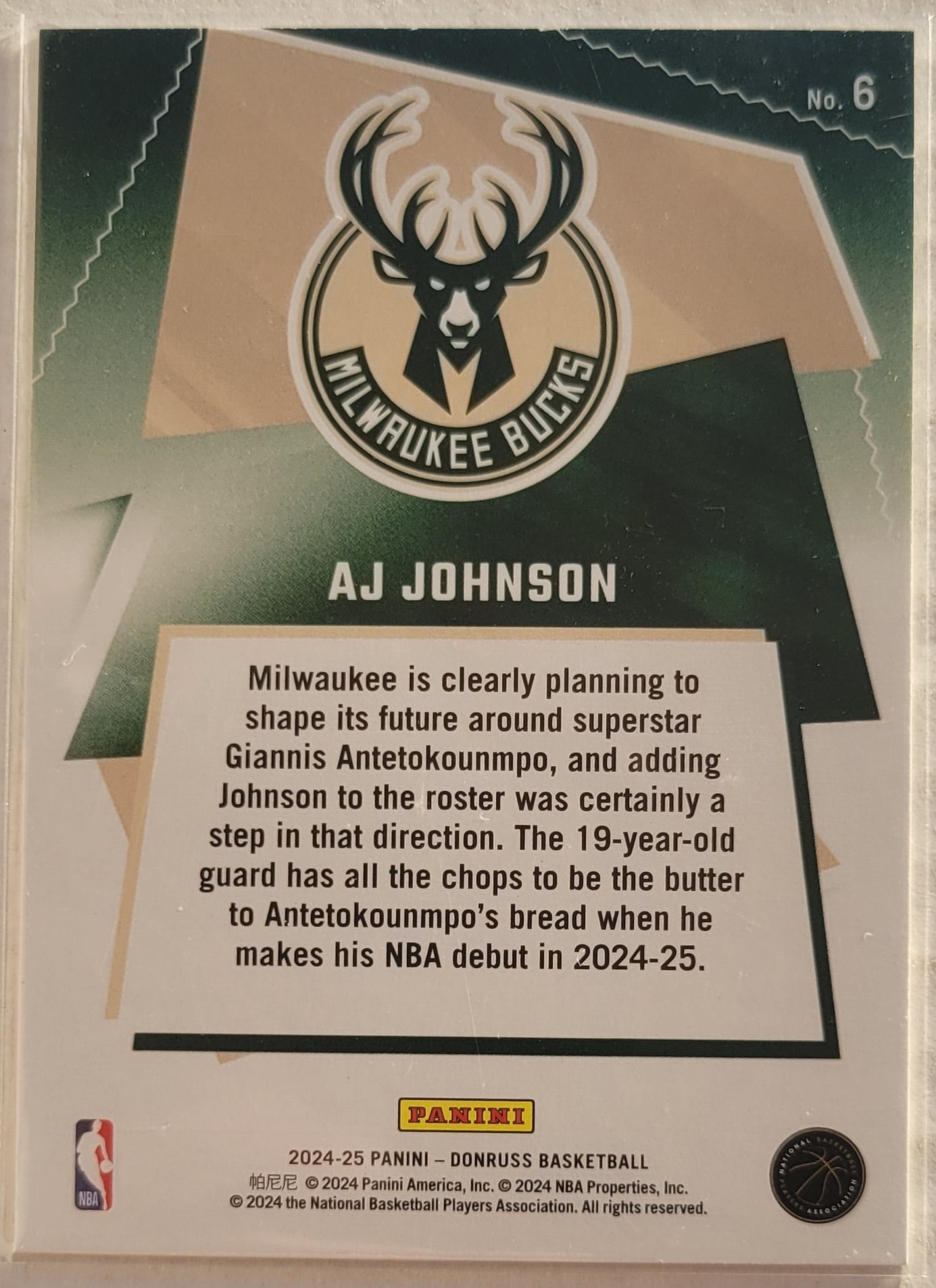 AJ Johnson - 2024-25 Donruss Great X-Pectations #6