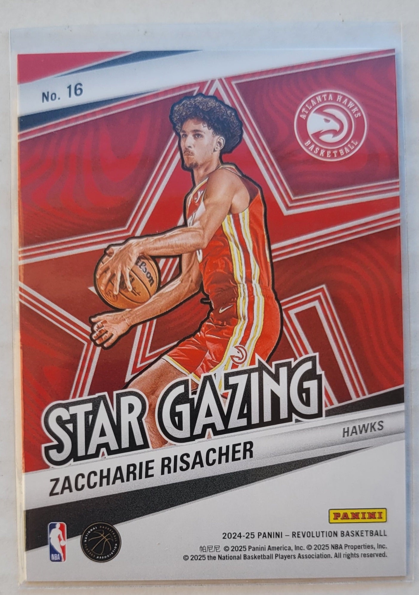 Zaccharie Risacher - 2024-25 Panini Revolution Star Gazing #16