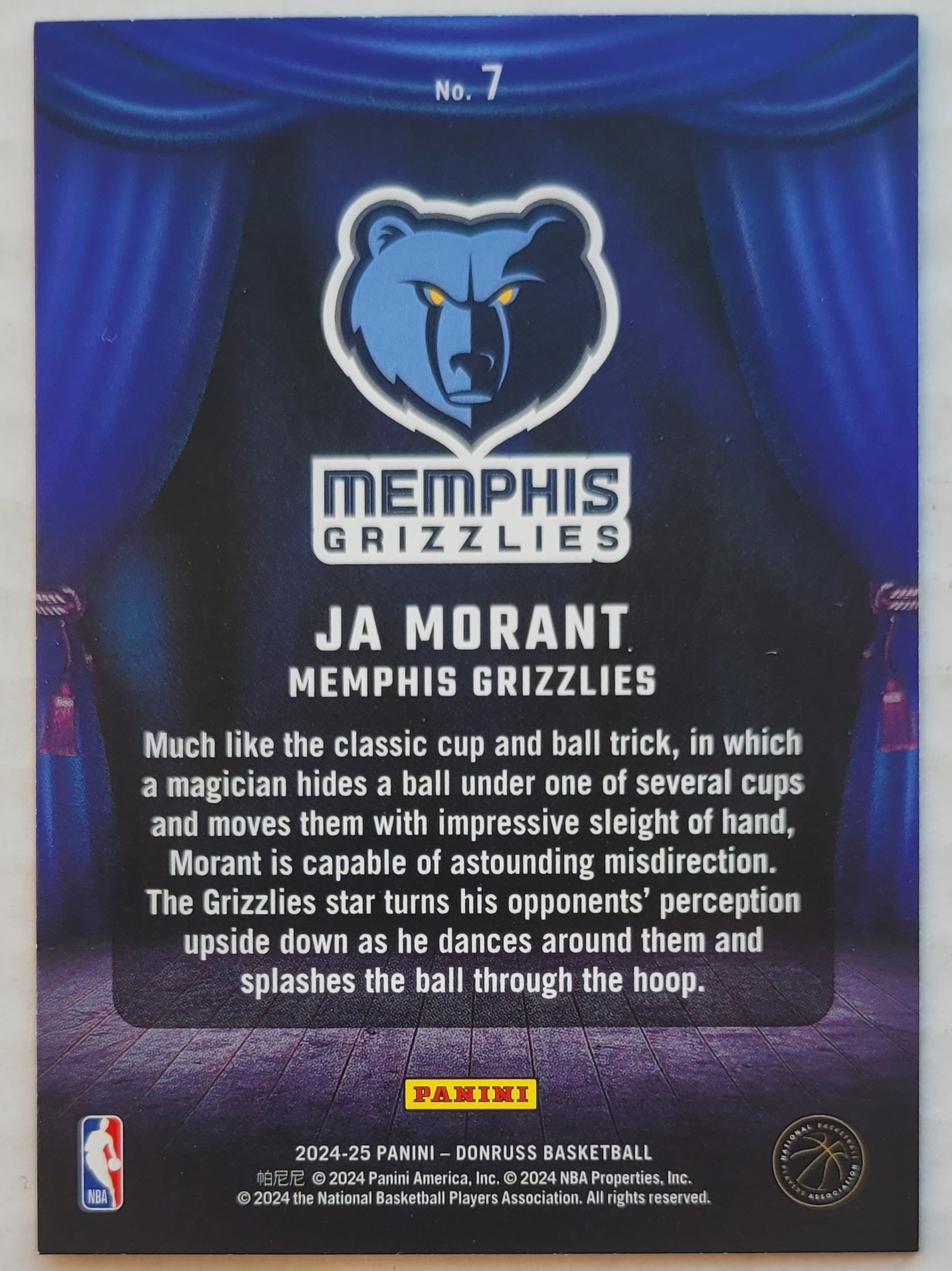 Ja Morant - 2024-25 Donruss Magicians Winter #7