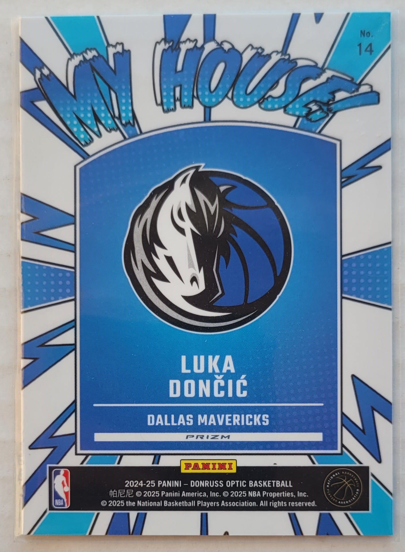 Luka Doncic - 2024-25 Donruss Optic My House Holo #14