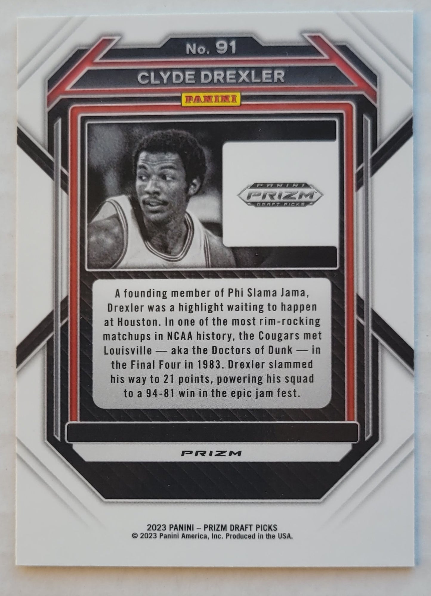 Clyde Drexler - 2023-24 Panini Prizm Draft Picks Prizms Green #91
