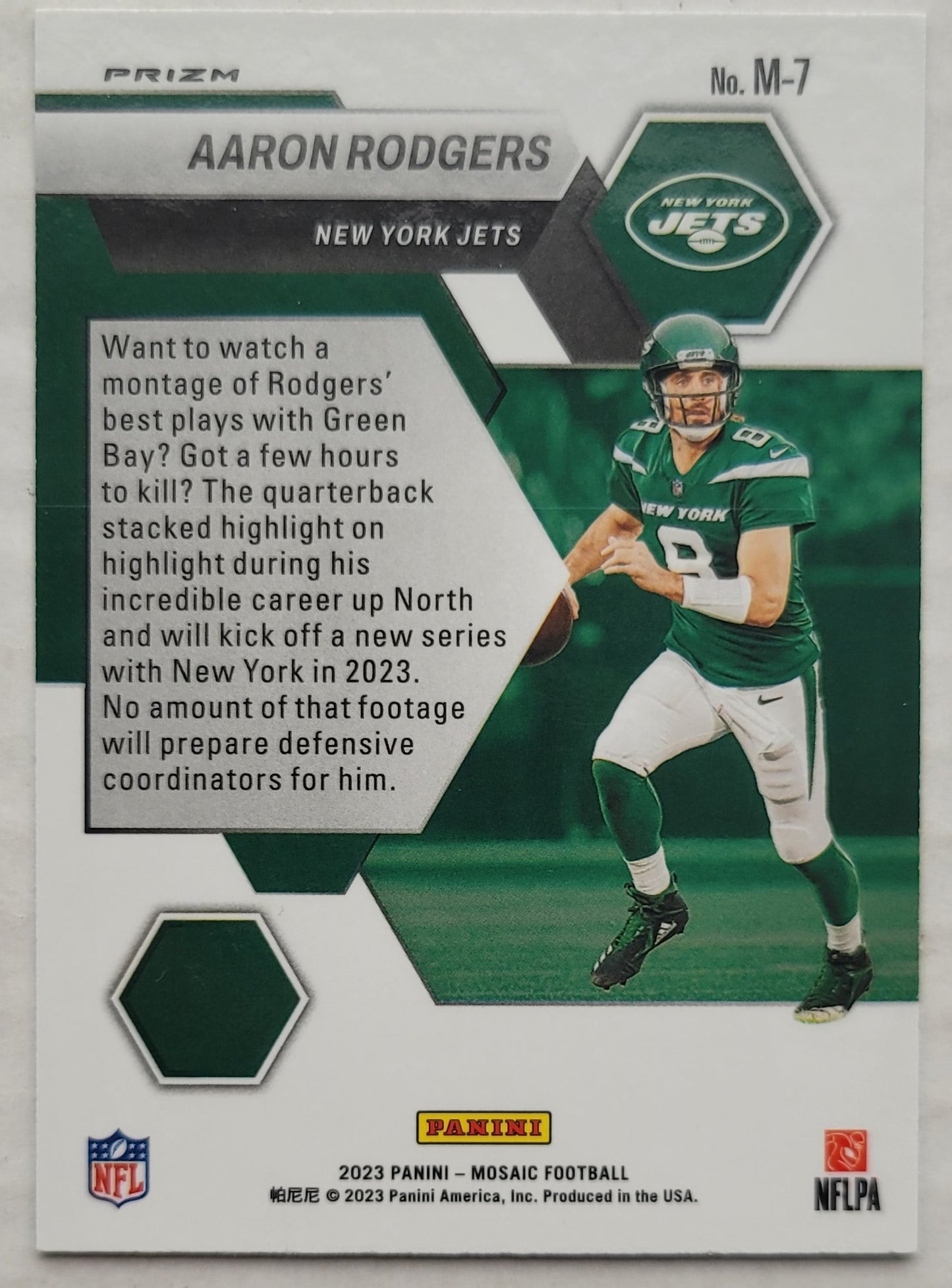 Aaron Rodgers - 2023 Panini Mosaic Montage Silver #7