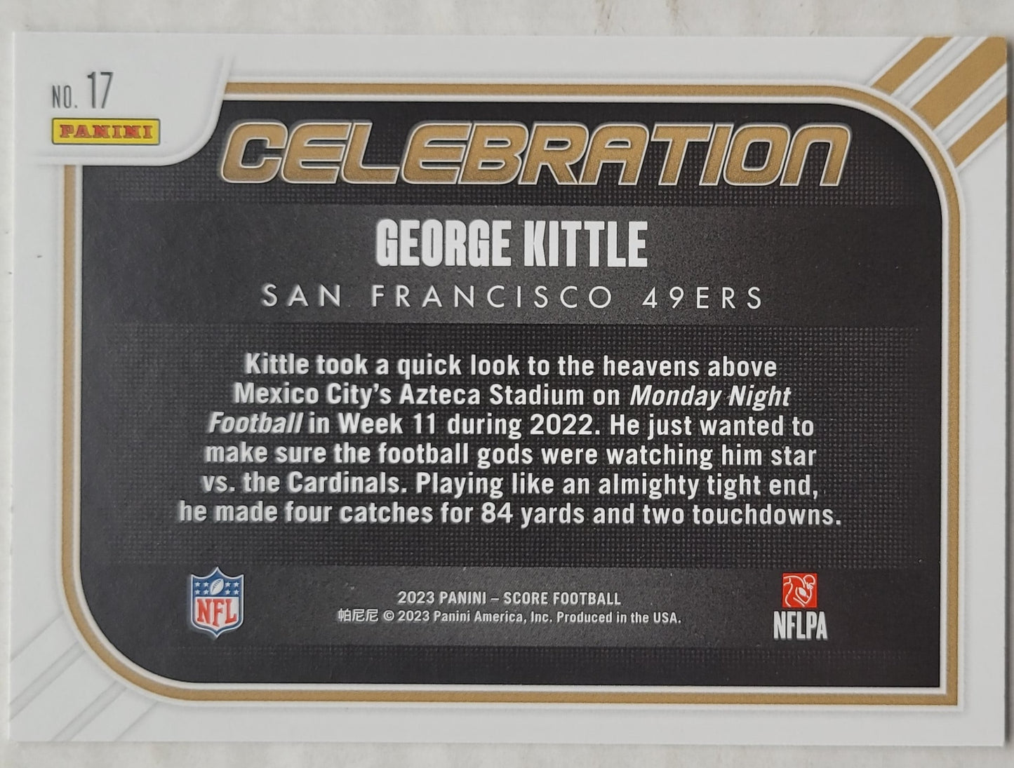 George Kittle - 2023 Score Celebration #17
