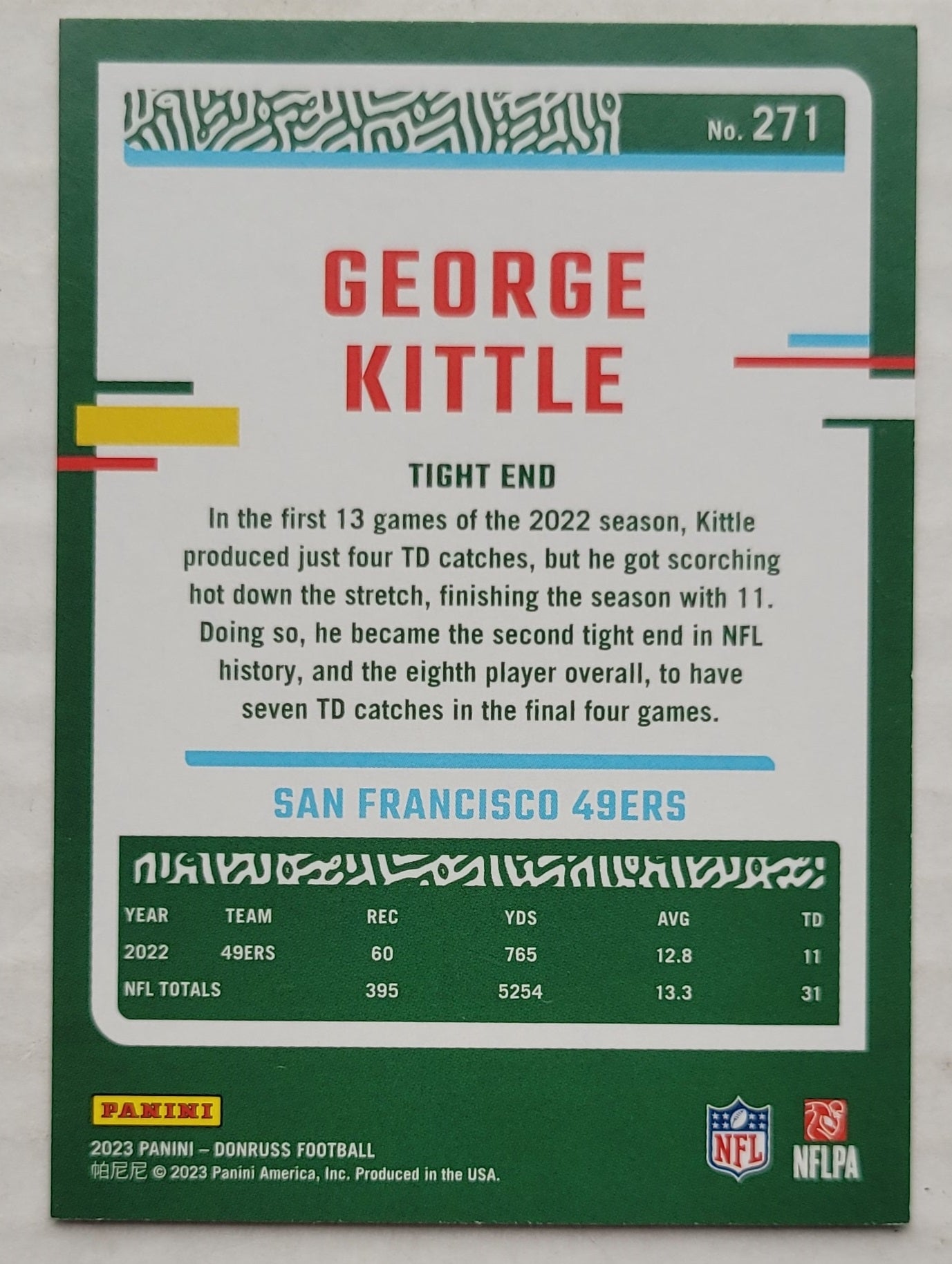 George Kittle - 2023 Donruss #271