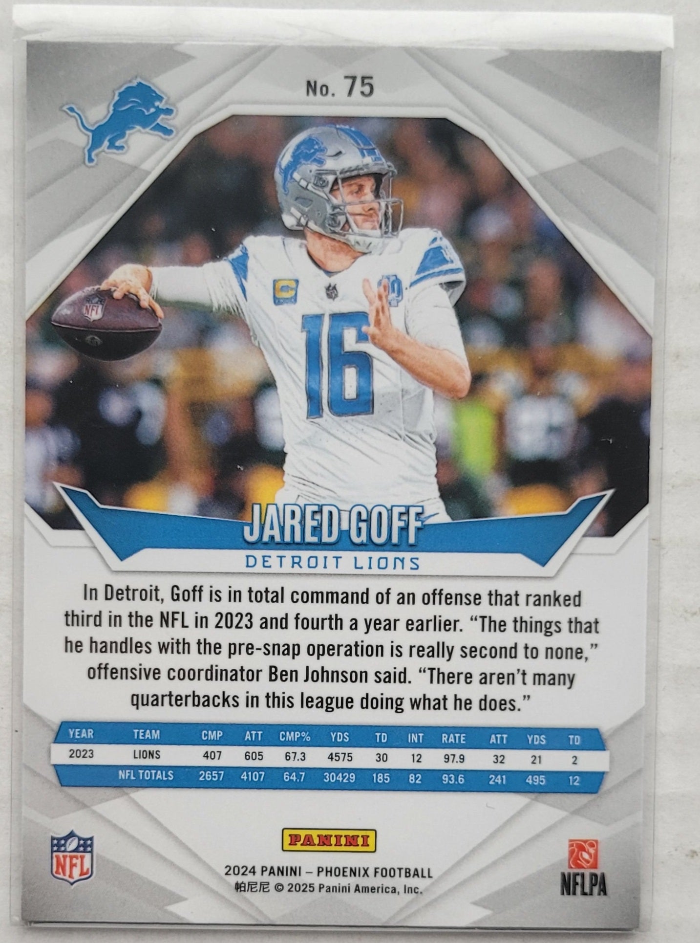Jared Goff - 2024 Panini Phoenix #75