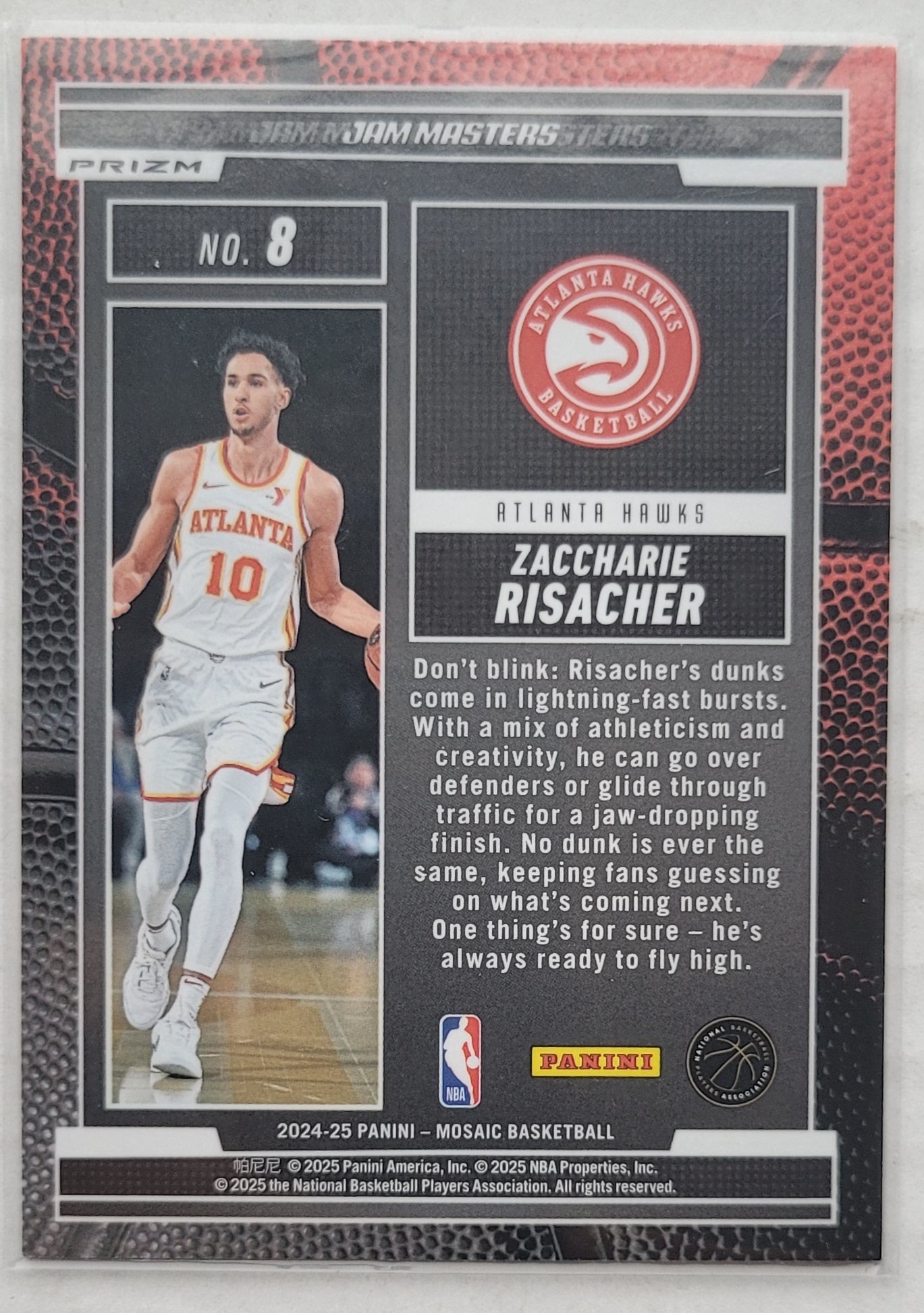 Zaccharie Risacher - 2024-25 Panini Mosaic Jam Masters Mosaic Green #8