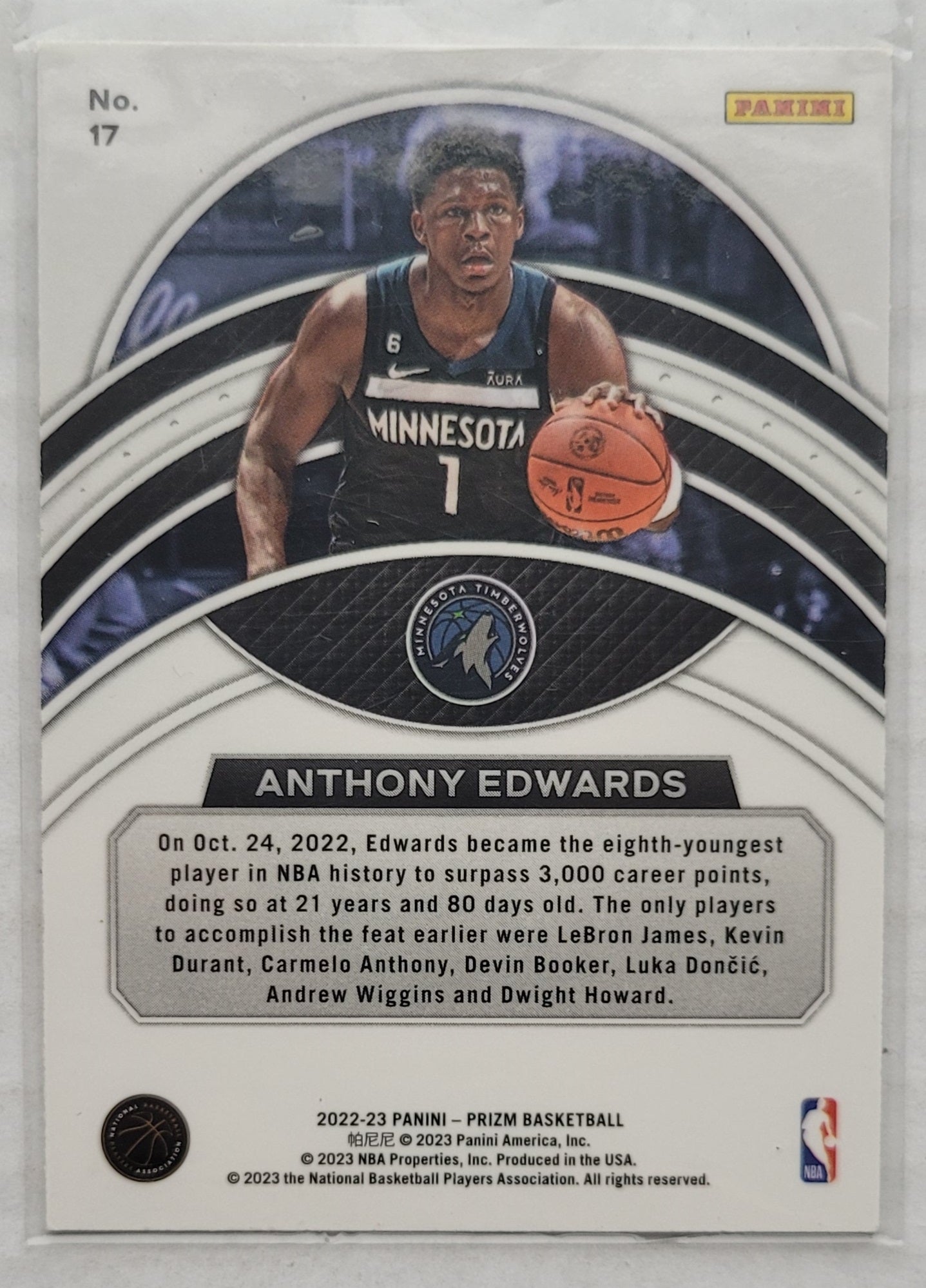 Anthony Edwards - 2022-23 Panini Prizm Dominance #17
