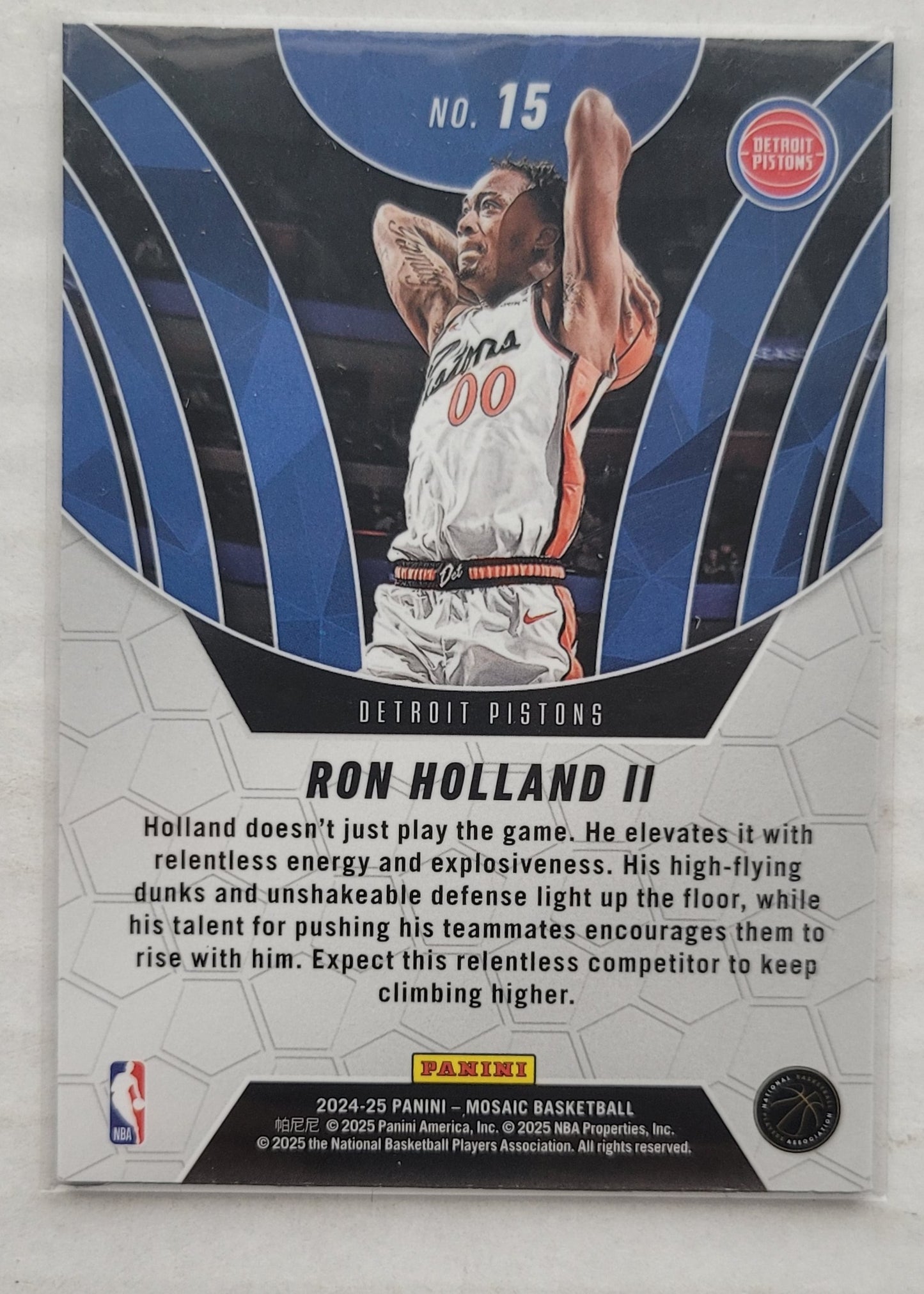 Ron Holland II - 2024-25 Panini Mosaic Elevate #15