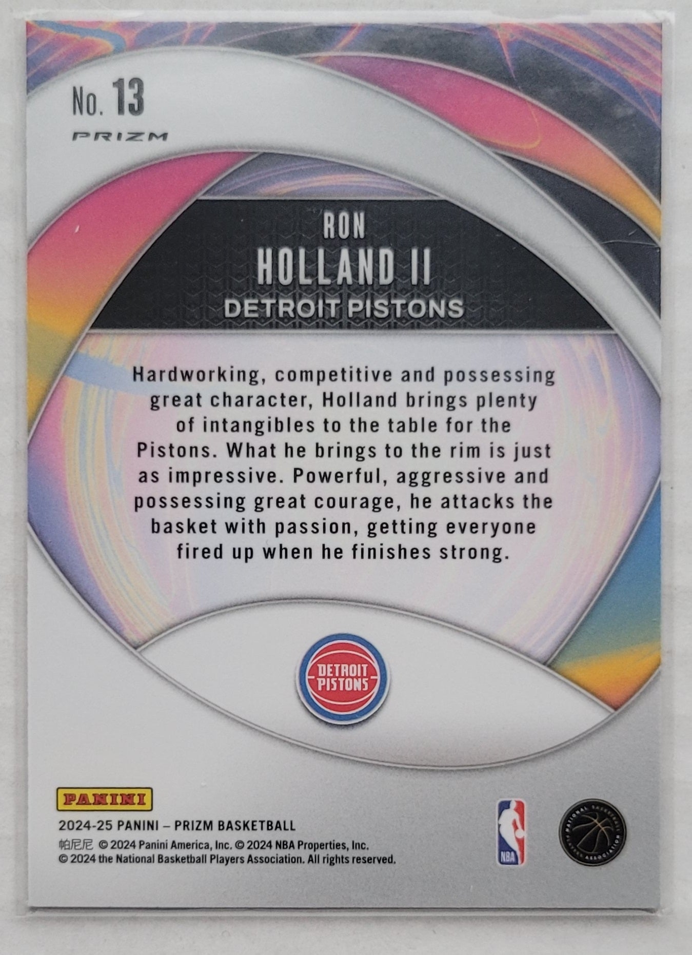 Ron Holland II - 2024-25 Panini Prizm Instant Impact Prizms Green #13