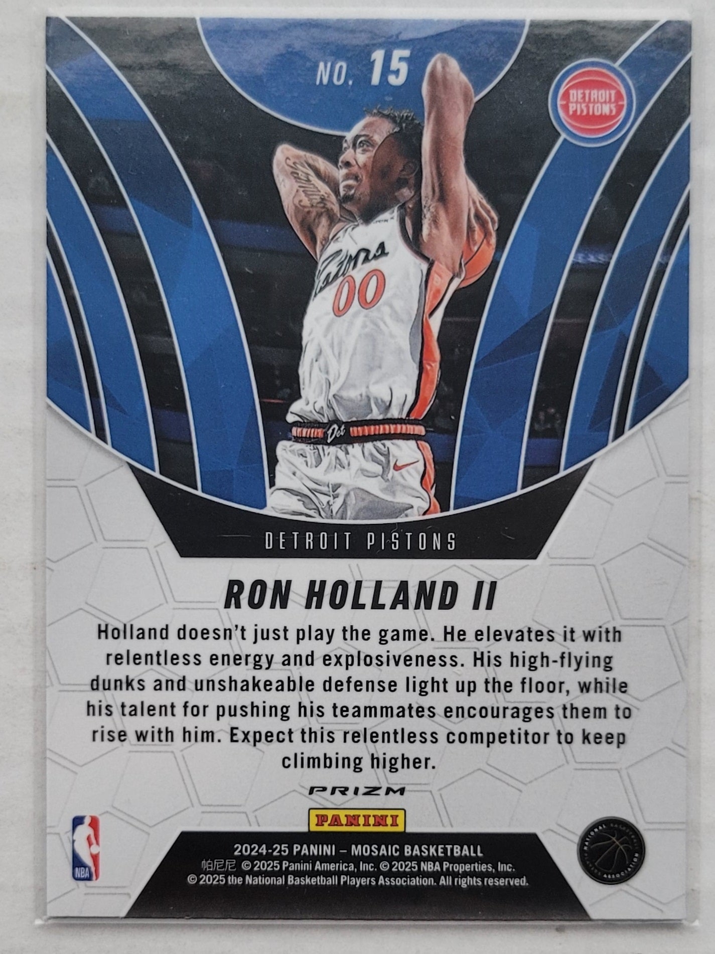 Ron Holland II - 2024-25 Panini Mosaic Elevate Mosaic Green #15