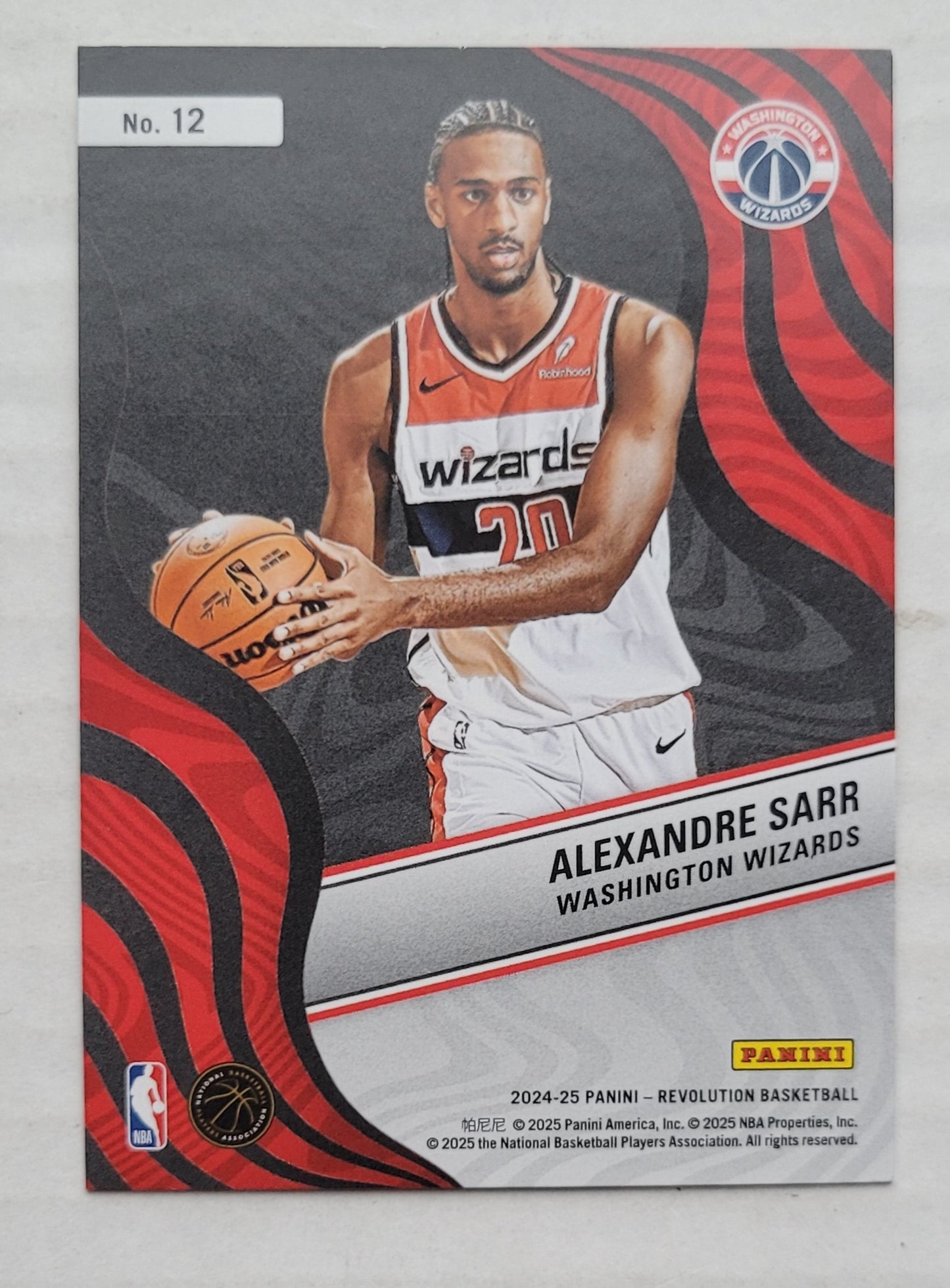 Alexandre Sarr - 2024-25 Panini Revolution New Wave #12