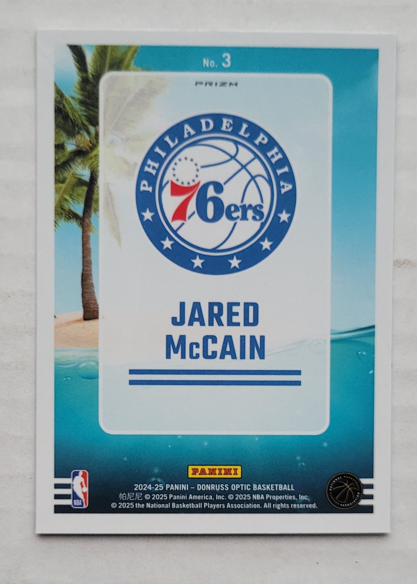 Jared McCain - 2024-25 Donruss Optic Splash! Purple #3