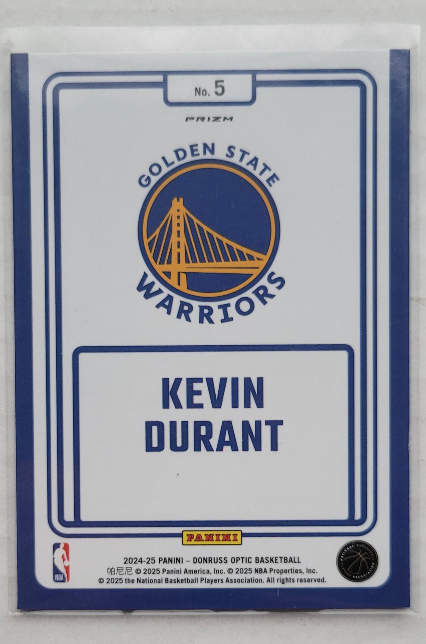 Kevin Durant - 2024-25 Donruss Optic Winner Stays Purple #5