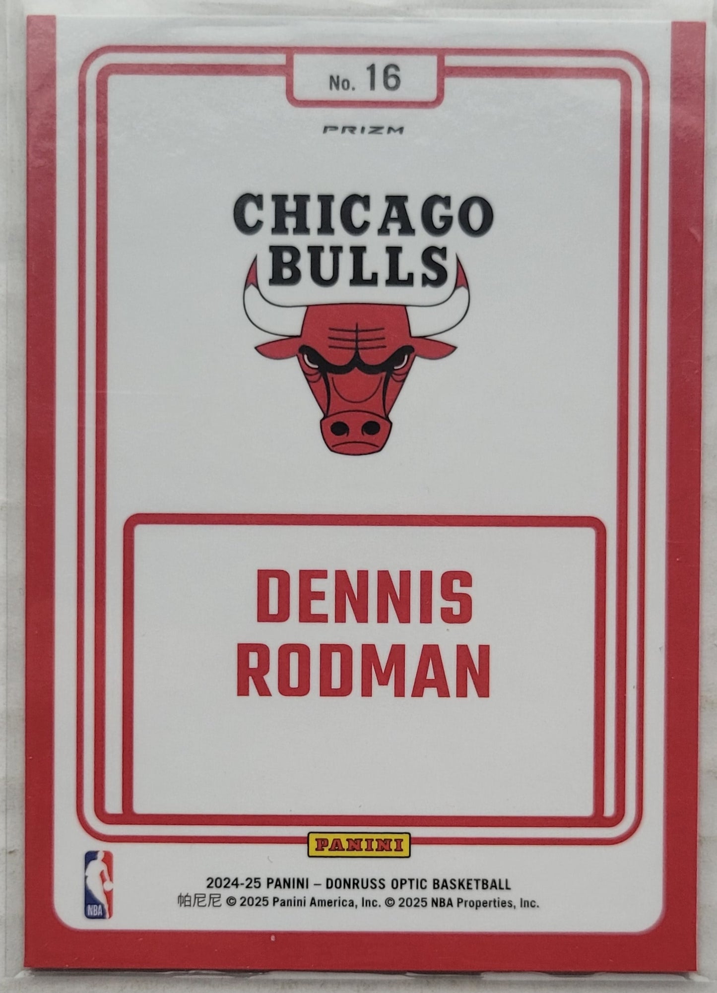 Dennis Rodman - 2024-25 Donruss Optic Winner Stays Purple #16