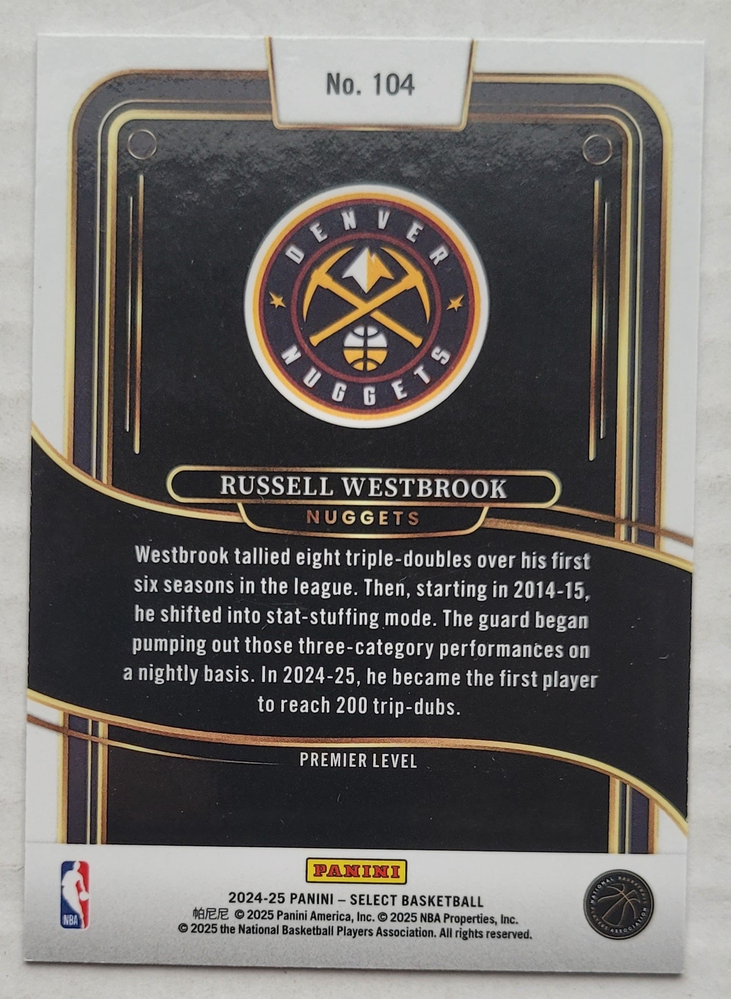 Russell Westbrook - 2024-25 Select Blue #104
