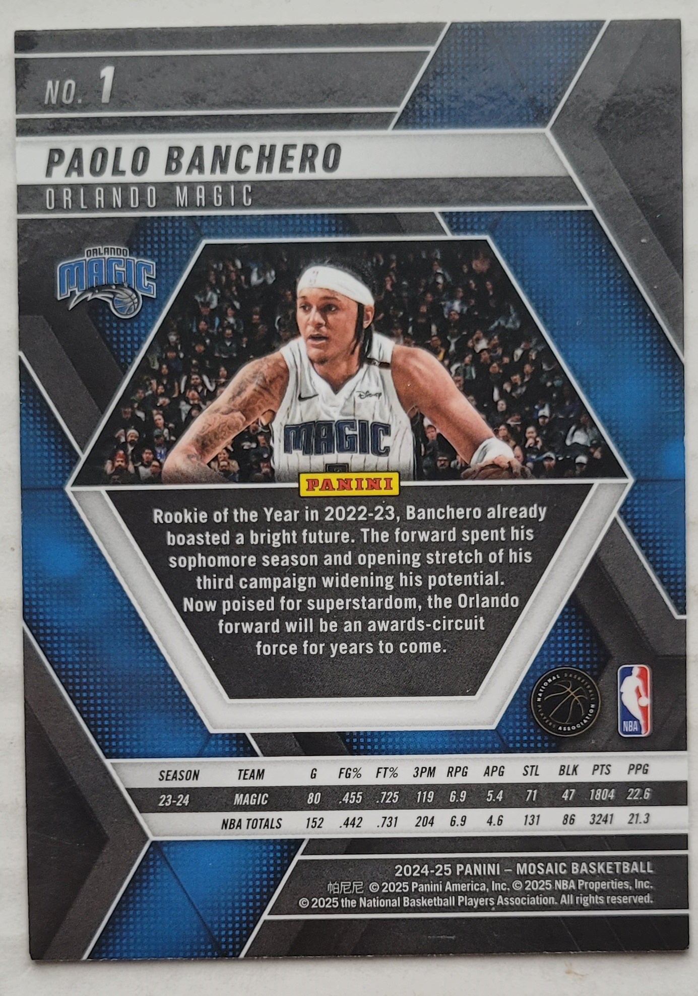 Paolo Banchero - 2024-25 Panini Mosaic #1