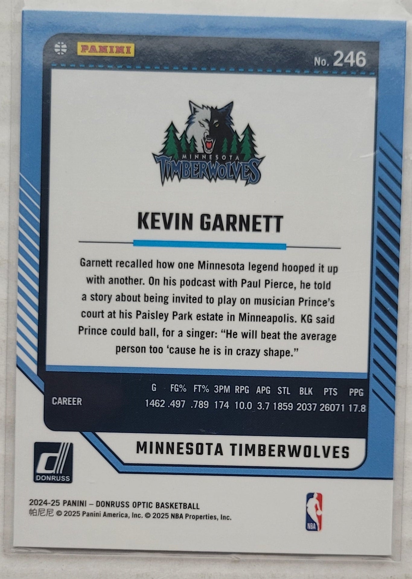 Kevin Garnett - 2024-25 Donruss Optic #246 LGD