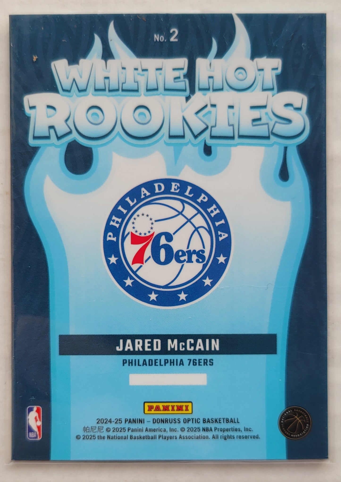 Jared McCain - 2024-25 Donruss Optic White Hot Rookies #2