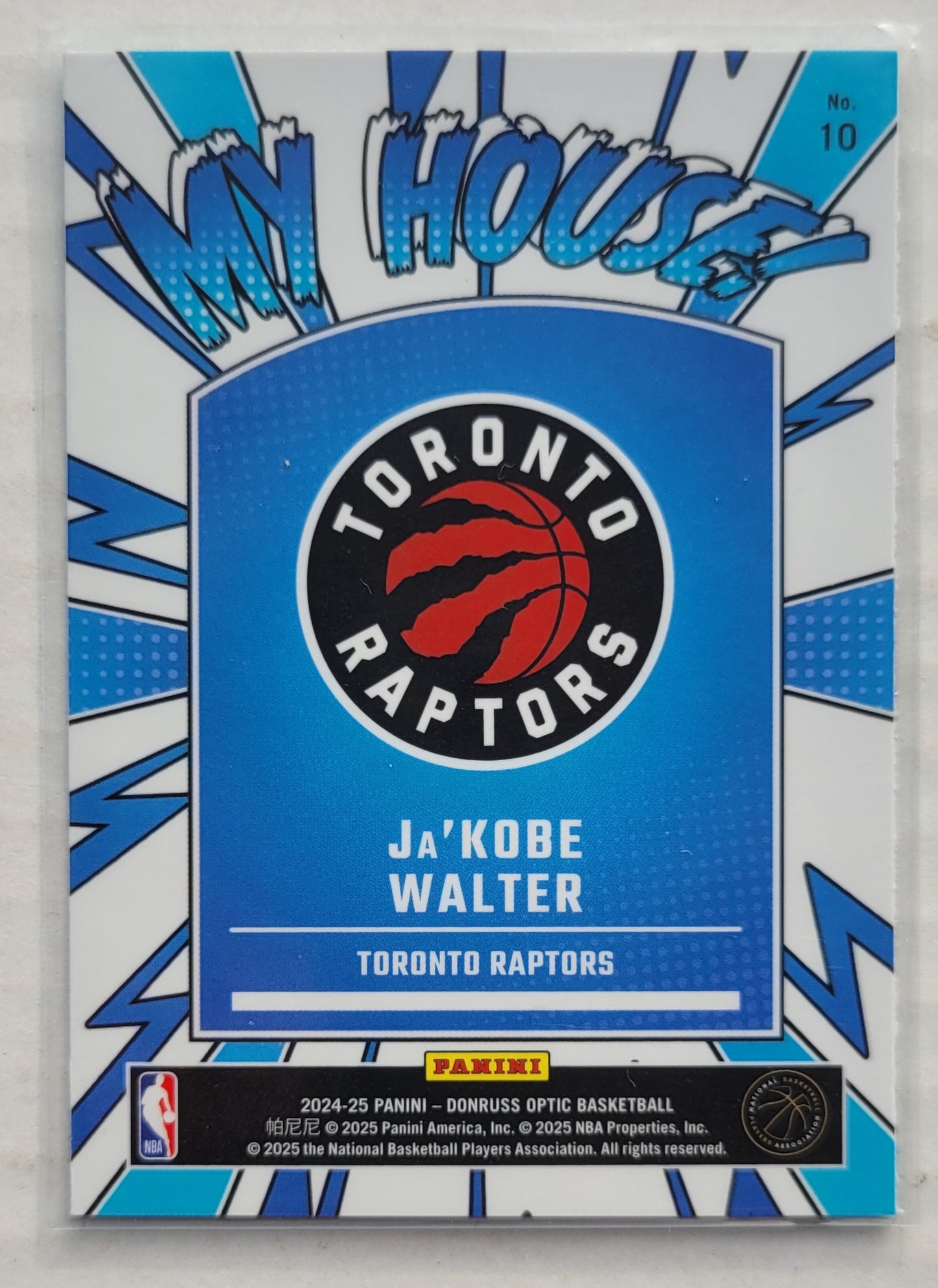 Ja'Kobe Walter - 2024-25 Donruss Optic My House #10