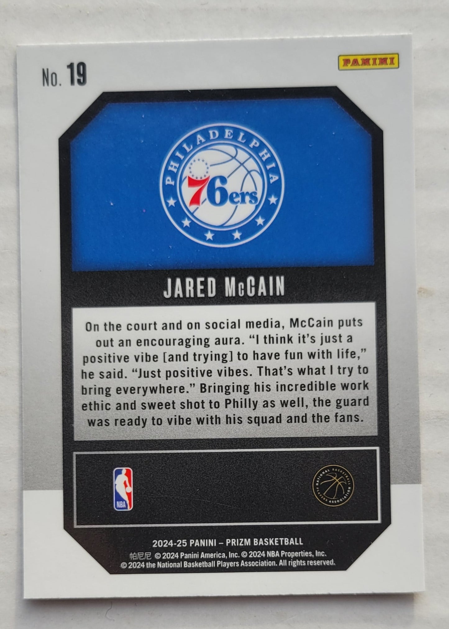 Jared McCain - 2024-25 Panini Prizm Emergent #19