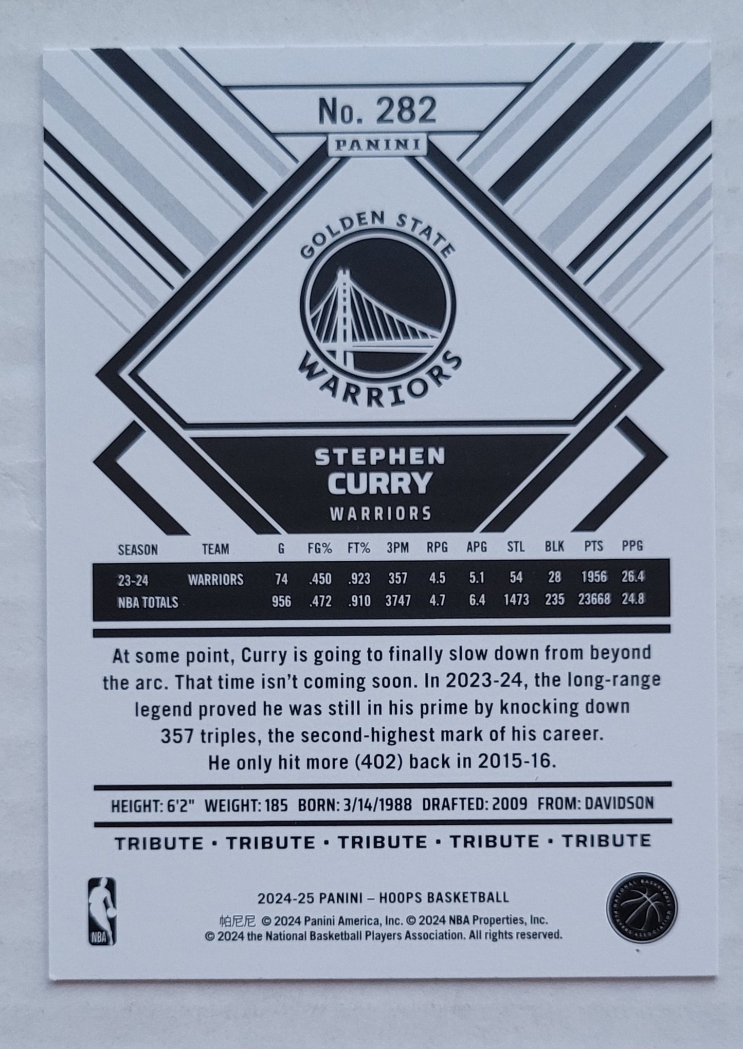 Stephen Curry - 2024-25 Hoops #282
