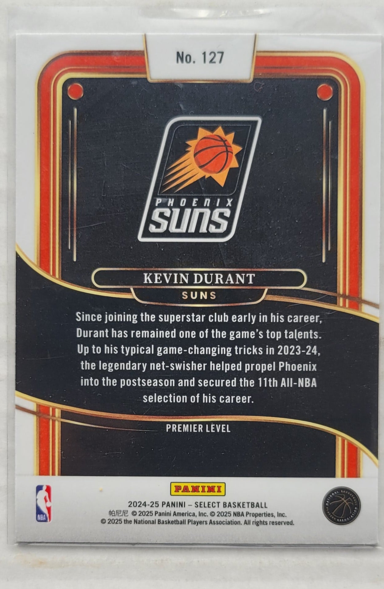 Kevin Durant - 2024-25 Select Blue #127