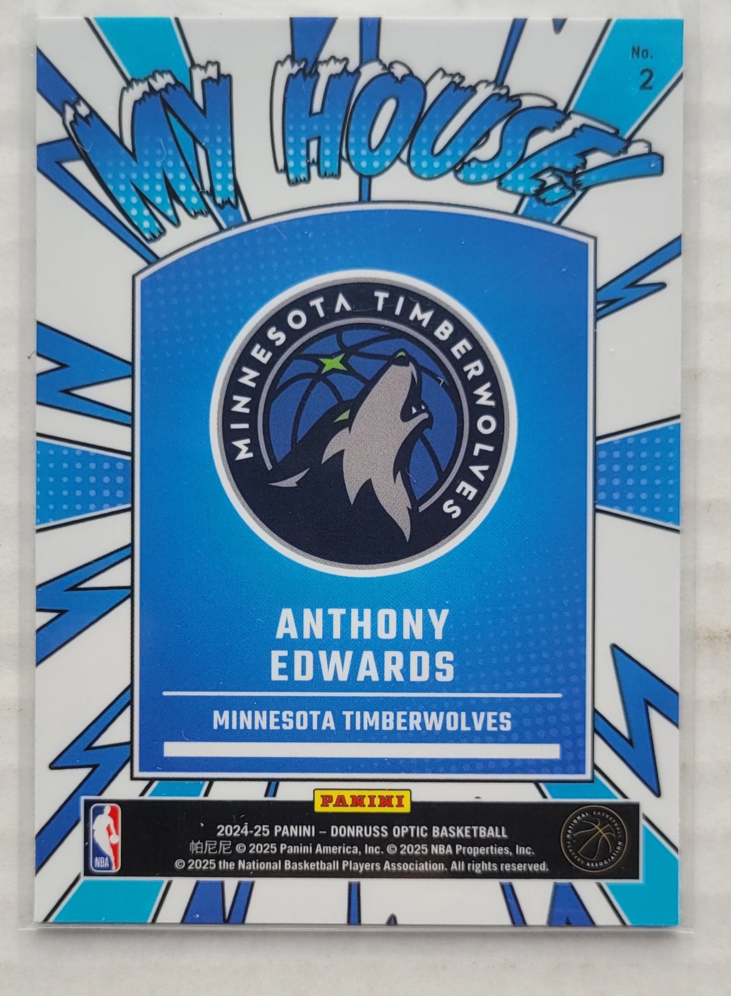 Anthony Edwards - 2024-25 Donruss Optic My House #2
