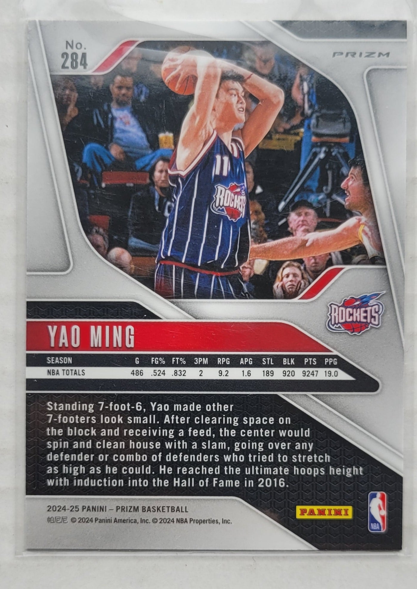 Yao Ming - 2024-25 Panini Prizm Prizms Green #284
