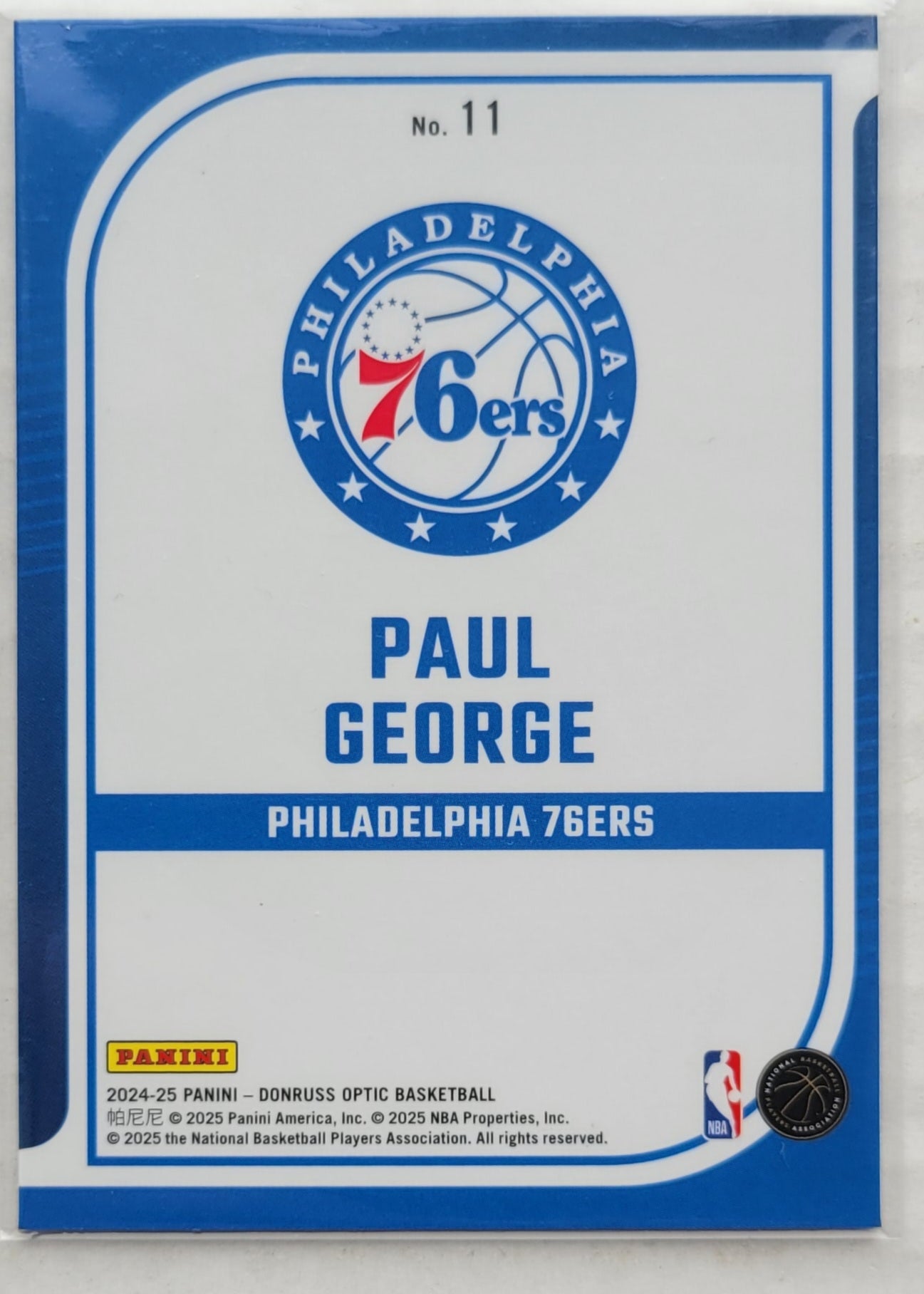 Paul George - 2024-25 Donruss Optic Elite Dominators #11