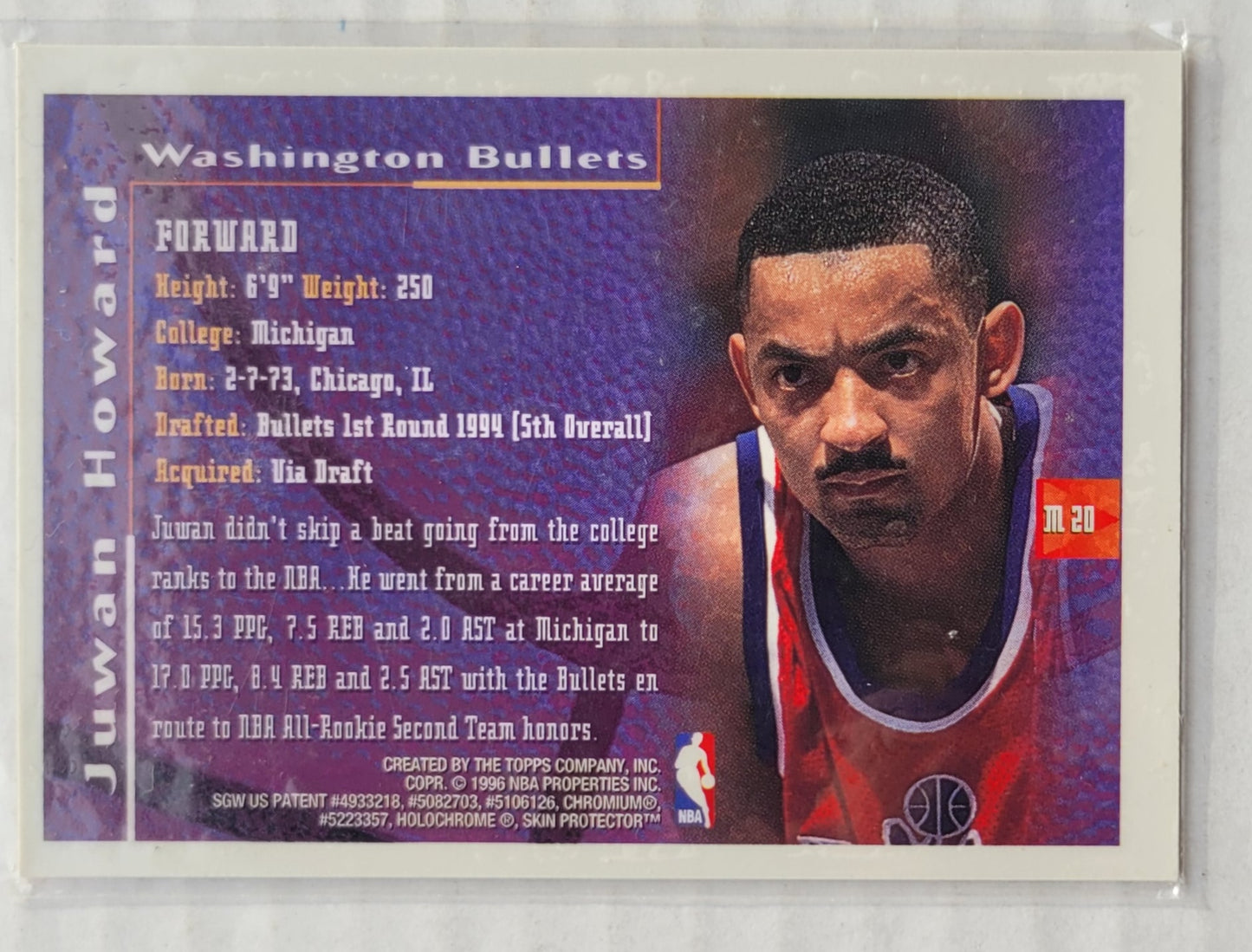 Juwan Howard - 1995-96 Finest Mystery #M20