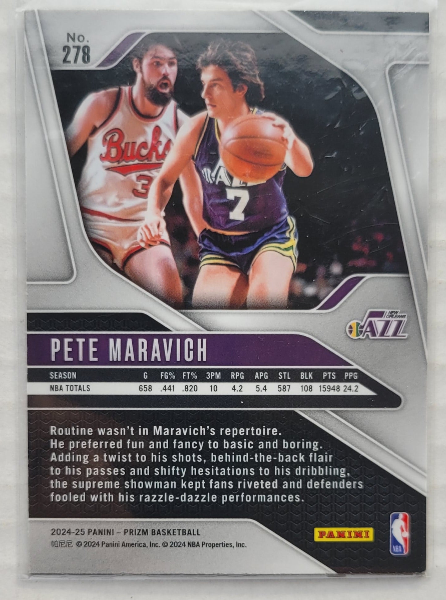 Pete Maravich - 2024-25 Panini Prizm #278
