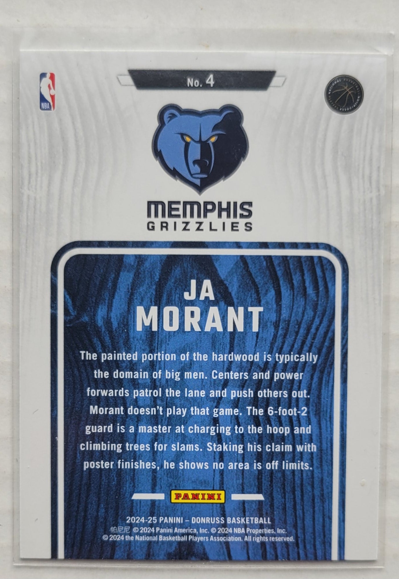Ja Morant - 2024-25 Donruss Hardwood Masters #4