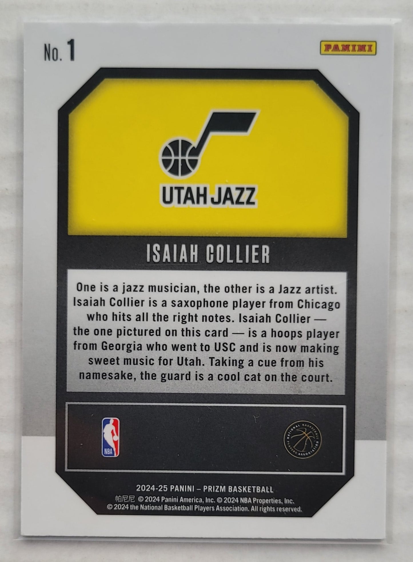 Isaiah Collier - 2024-25 Panini Prizm Emergent #1