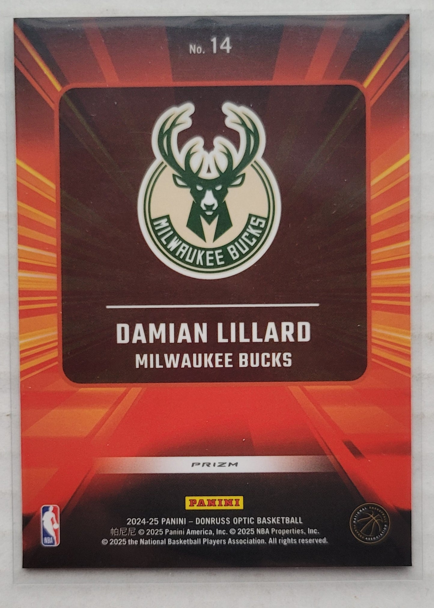 Damian Lillard - 2024-25 Donruss Optic Express Lane Purple #14